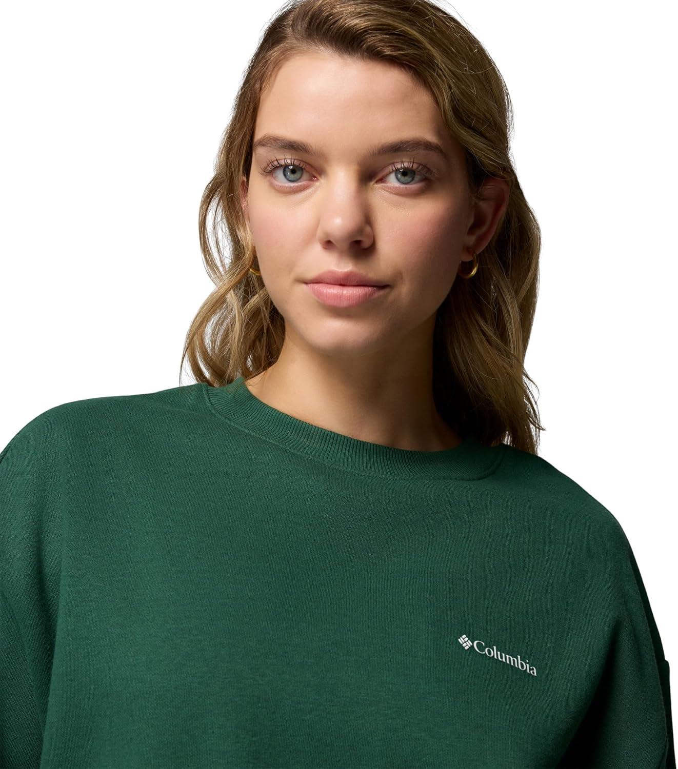 imageColumbia womens Aldermore CrewRain Forest