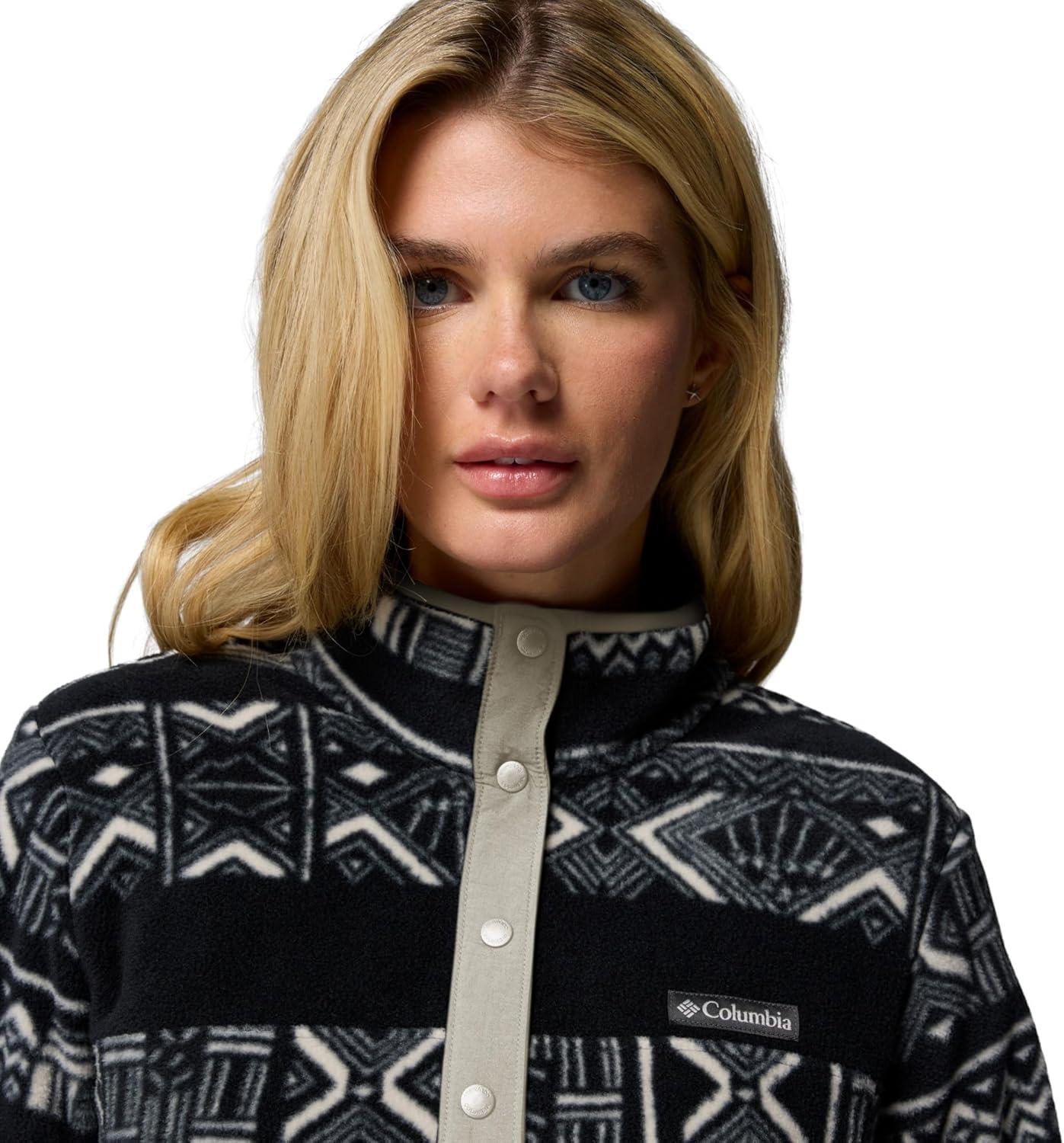 imageColumbia womens Benton Springs Printed 12 SnapBlack Deschutes Days