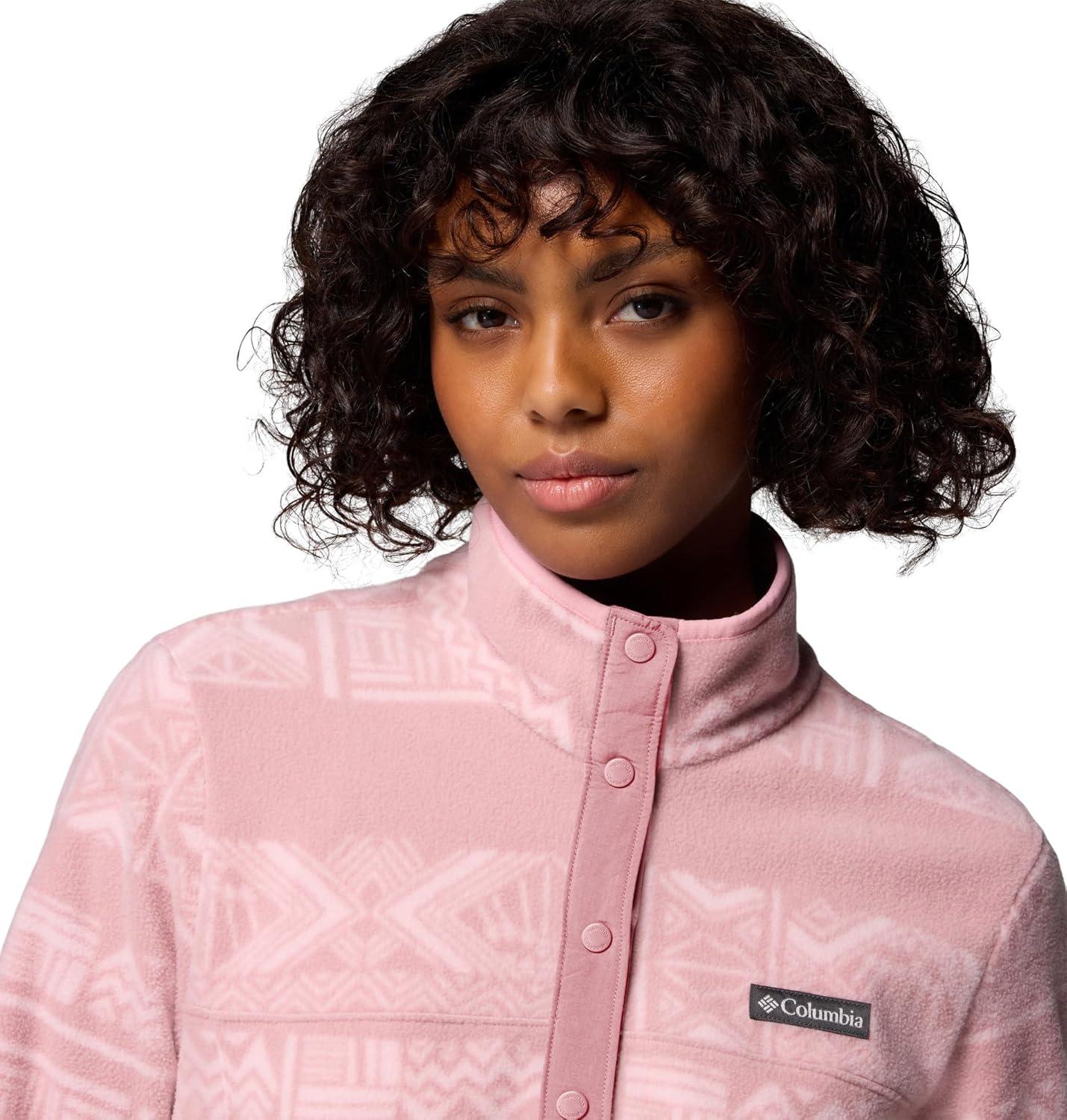 imageColumbia womens Benton Springs Printed 12 SnapEraser Pink Deschutes Days