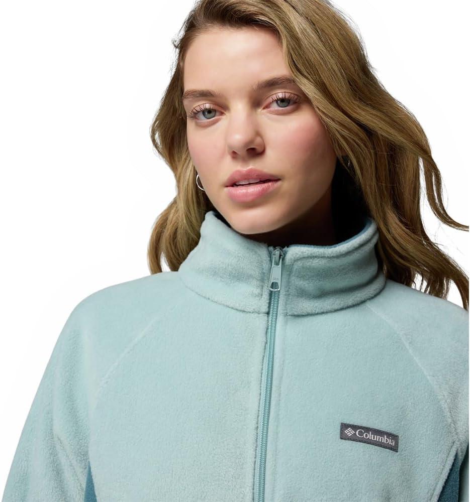 imageColumbia womens Benton Springs Relaxed Full ZipCrushed Blue