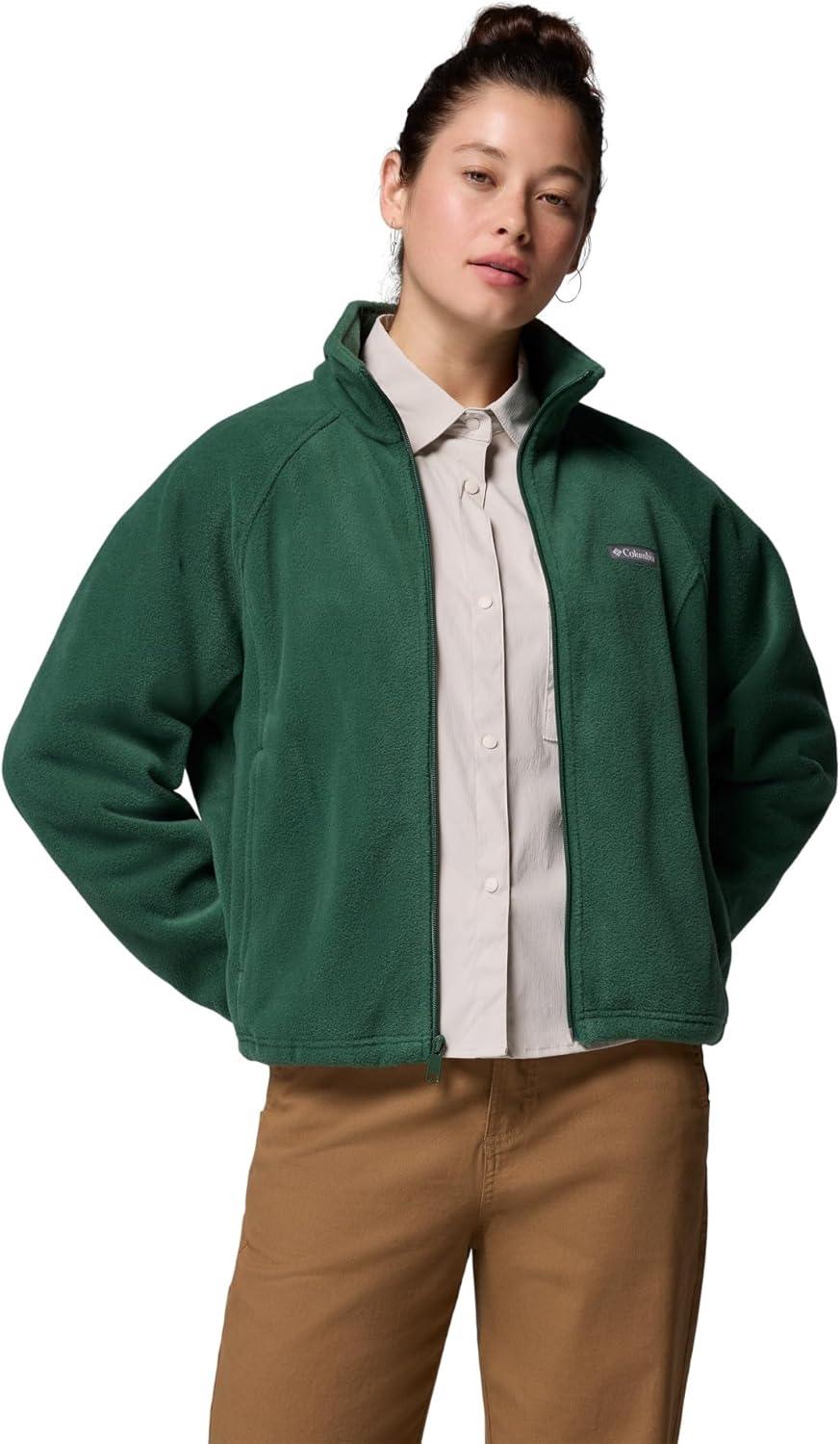 imageColumbia womens Benton Springs Relaxed Full ZipRain Forest