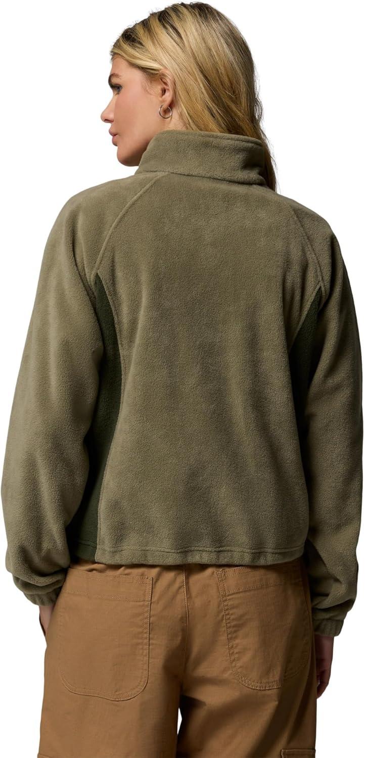 imageColumbia womens Benton Springs Relaxed Full ZipStone Green