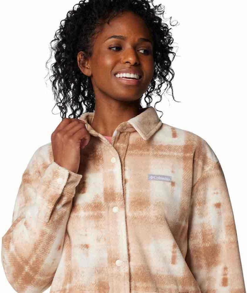 imageColumbia womens Benton Springs Shirt Jacket IICamel Brown Omblur