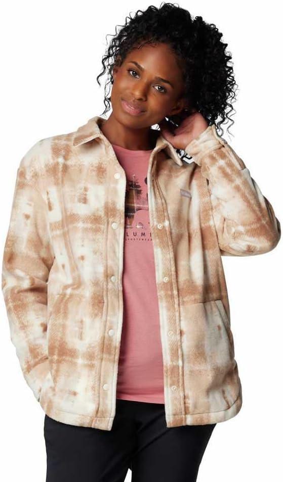 imageColumbia womens Benton Springs Shirt Jacket IICamel Brown Omblur