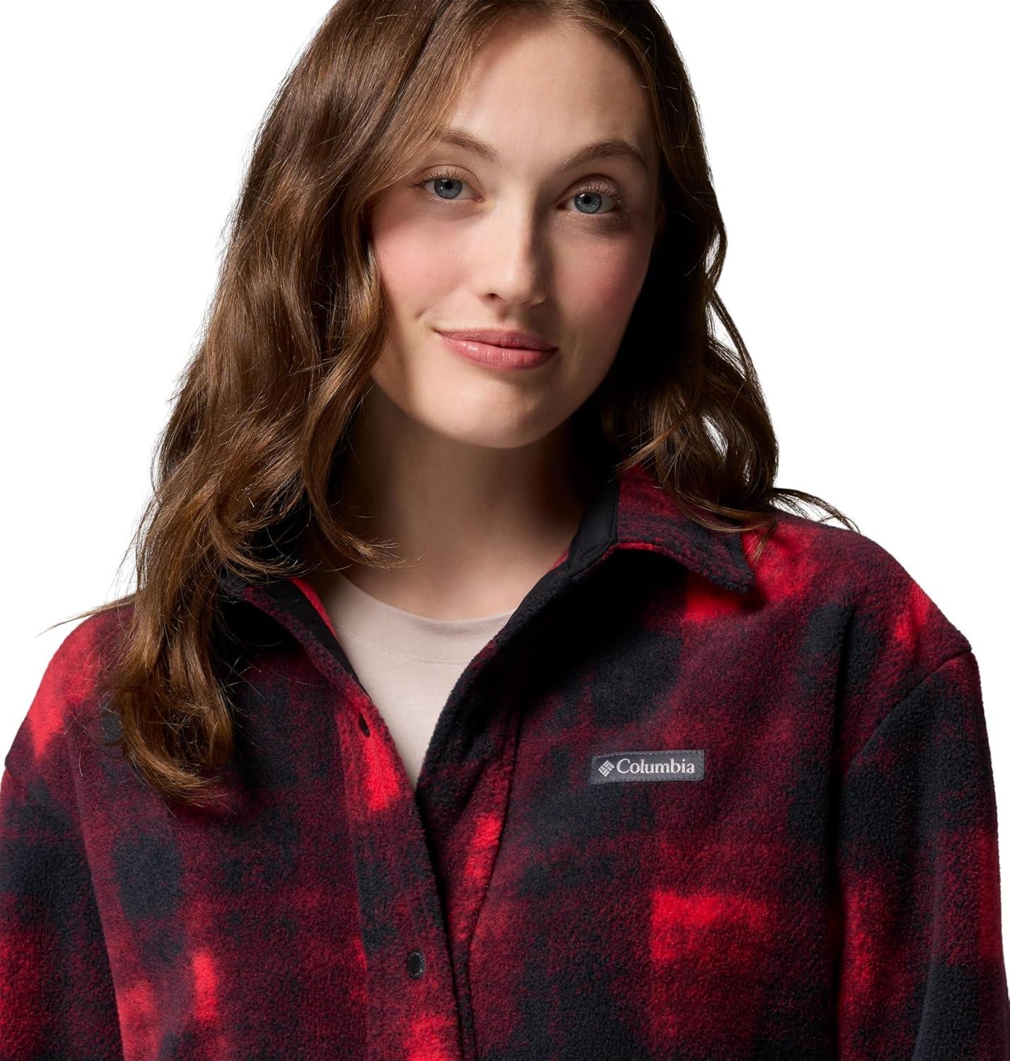imageColumbia womens Benton Springs Shirt Jacket IIMountain Red Omblur Tonal