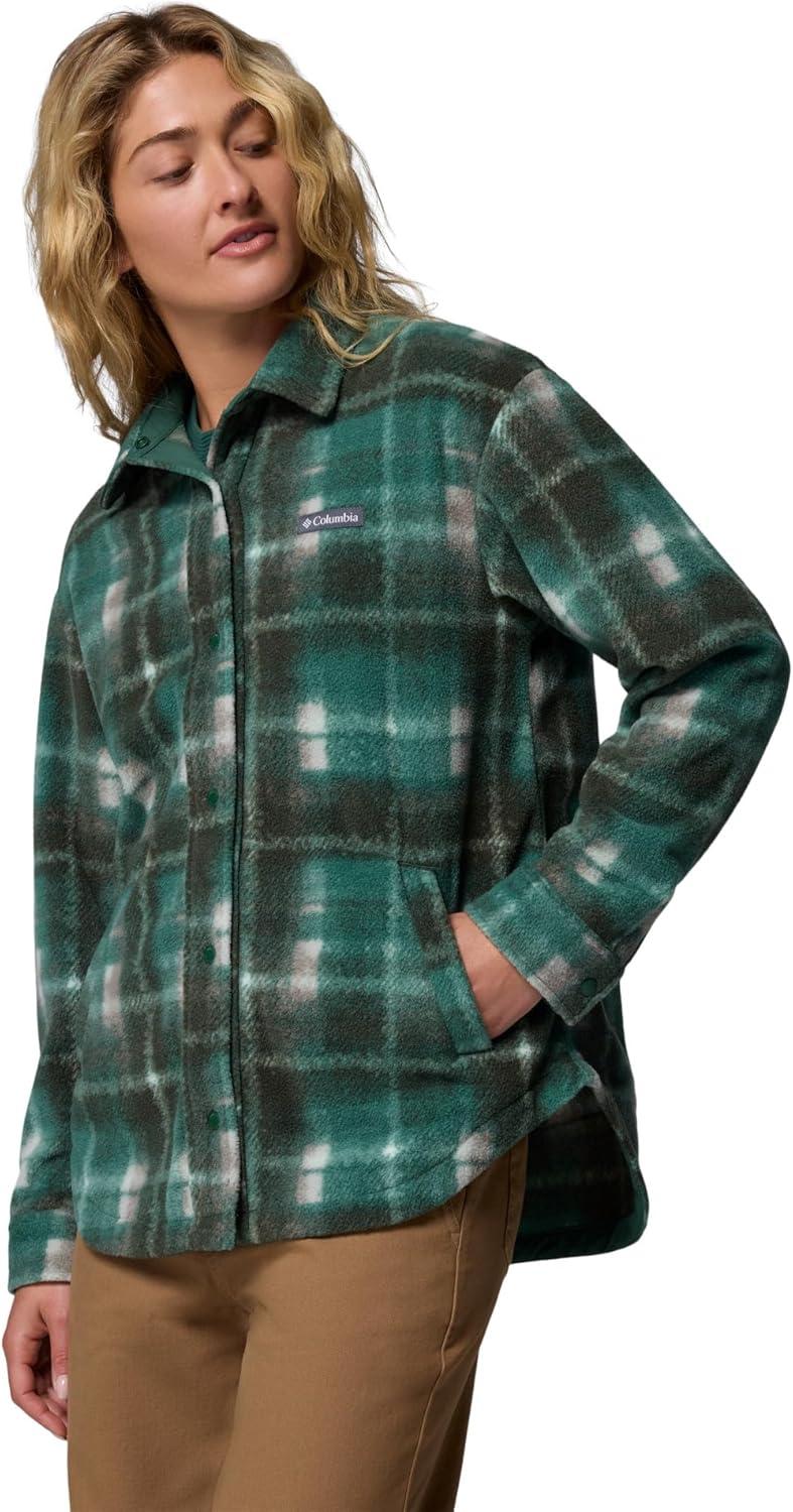 imageColumbia womens Benton Springs Shirt Jacket IIRain Forest Omblur