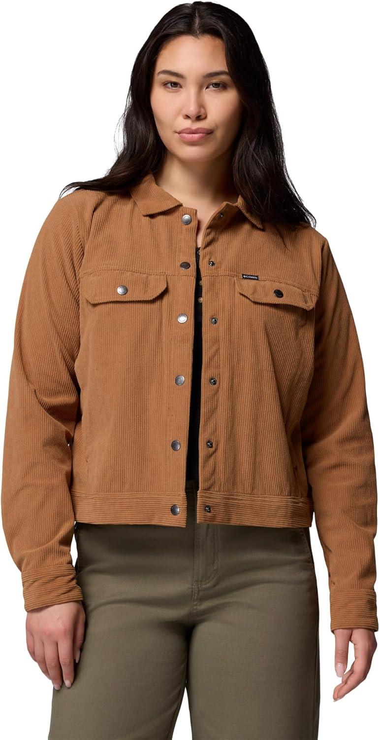 imageColumbia womens Blue Point Creek Short Corduroy Shirt JacketCamel Brown