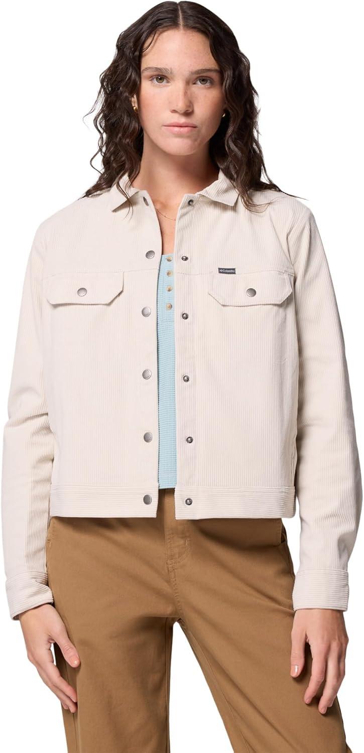imageColumbia womens Blue Point Creek Short Corduroy Shirt JacketDark Stone