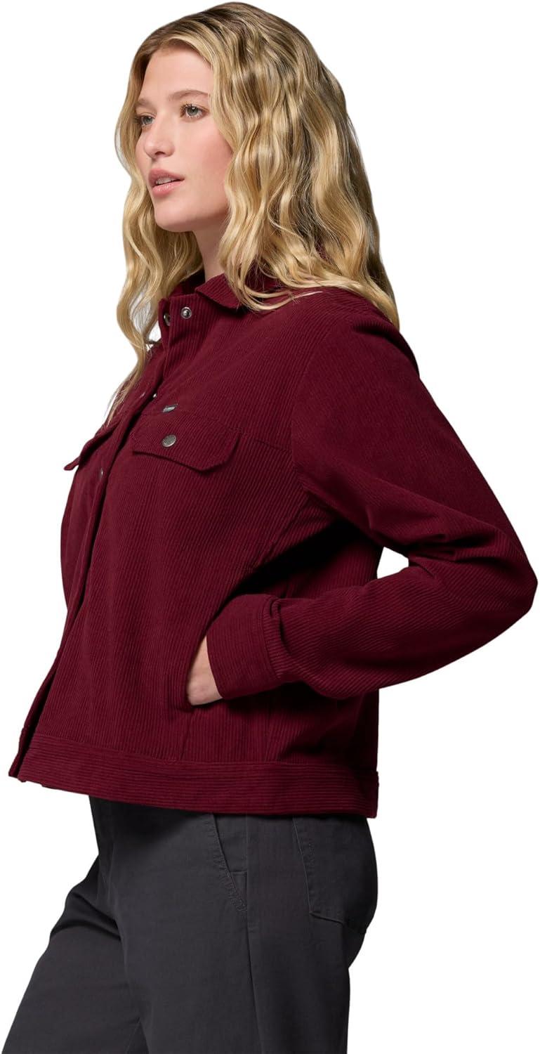 imageColumbia womens Blue Point Creek Short Corduroy Shirt JacketRich Wine