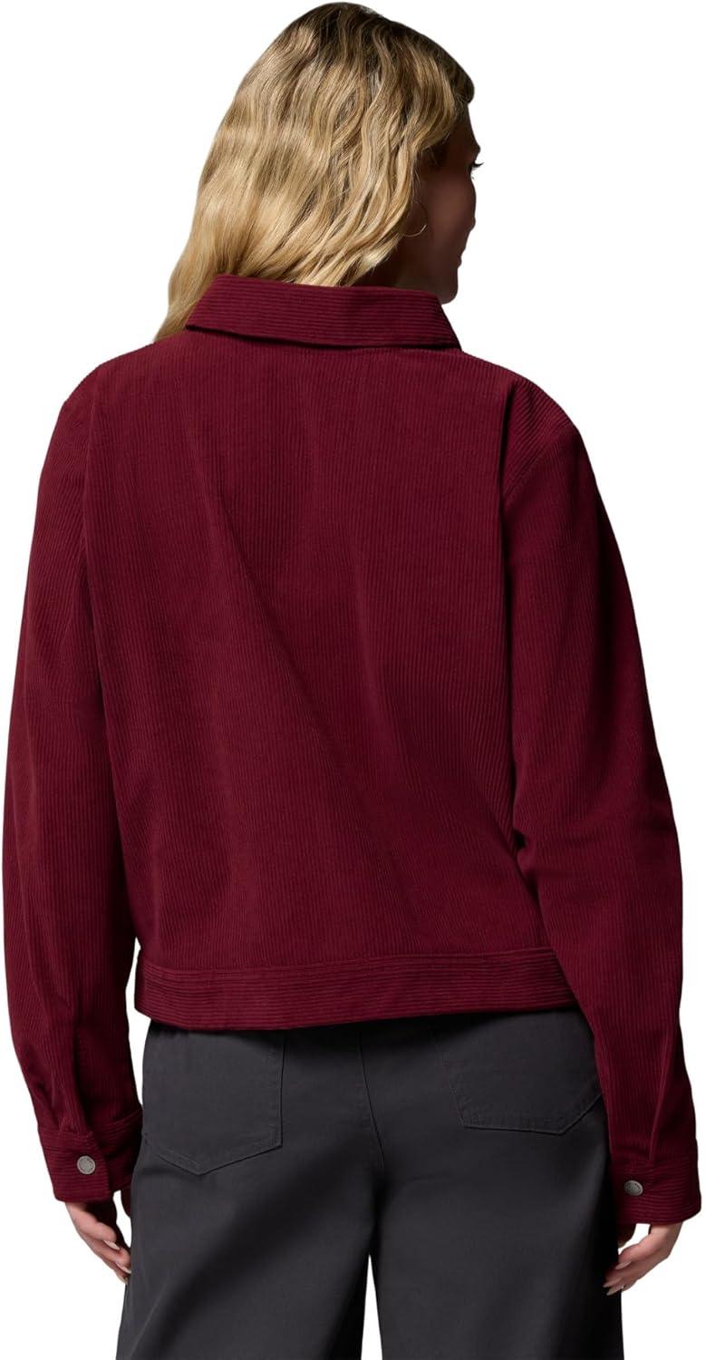 imageColumbia womens Blue Point Creek Short Corduroy Shirt JacketRich Wine