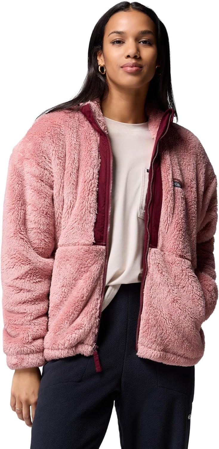 imageColumbia womens Boundless Discovery Sherpa Full Zip IIEraser PinkRich Wine