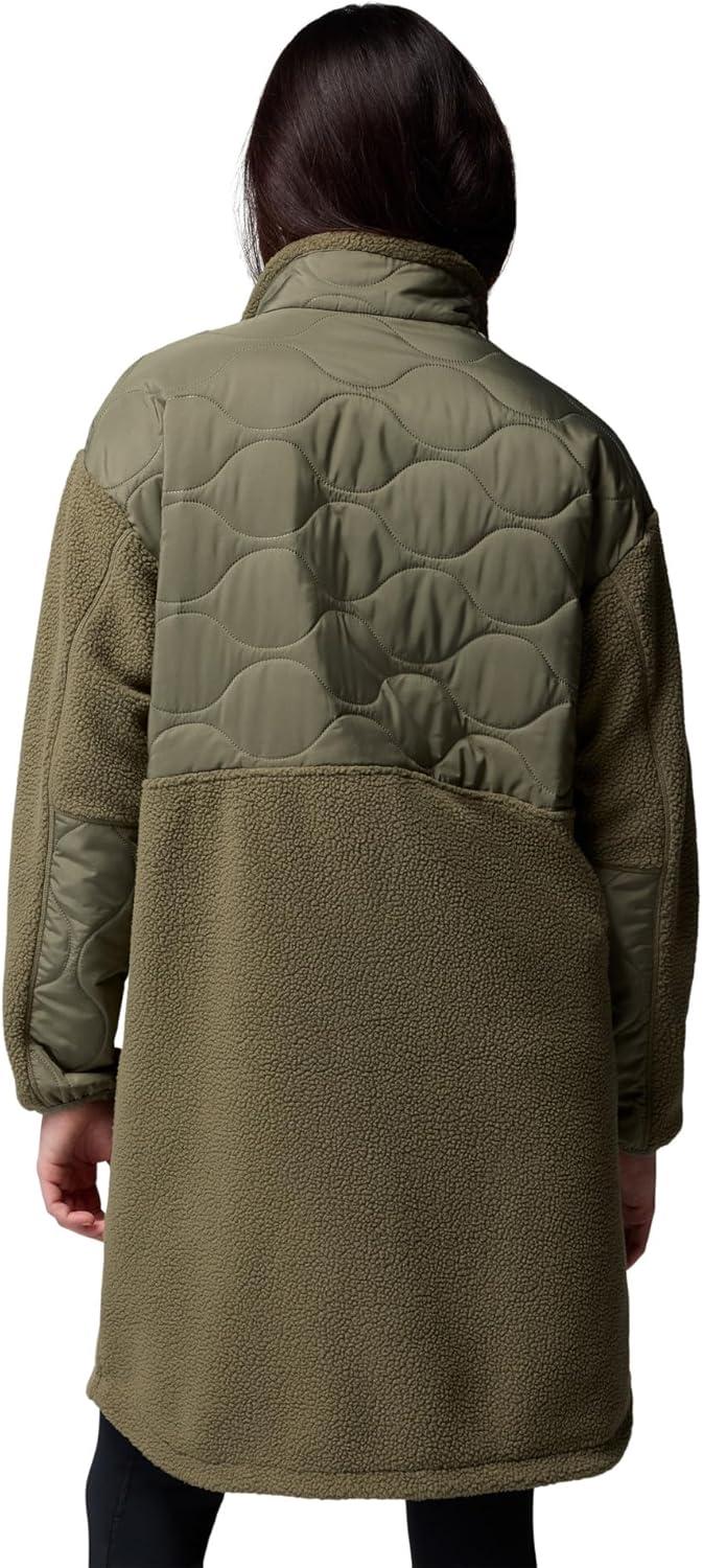 imageColumbia womens Cloud Point Long FleeceStone Green