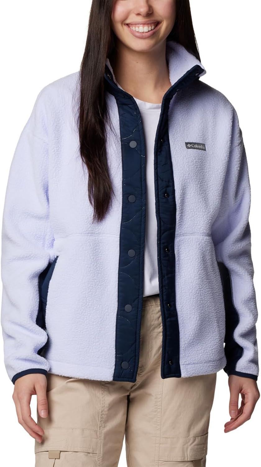 imageColumbia womens Cloud Point Snap FleeceCollegiate NavySnowdrift