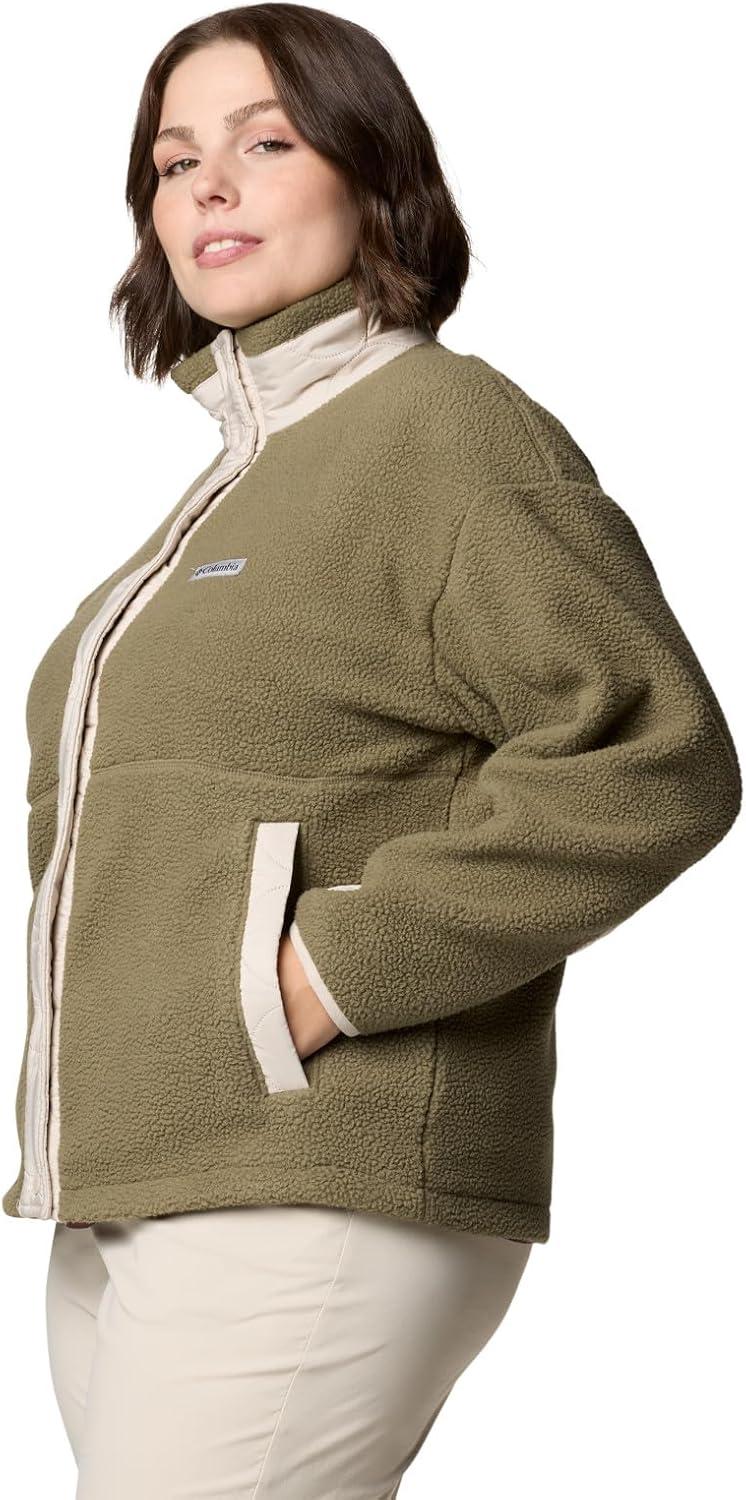imageColumbia womens Cloud Point Snap FleeceDark StoneStone Green