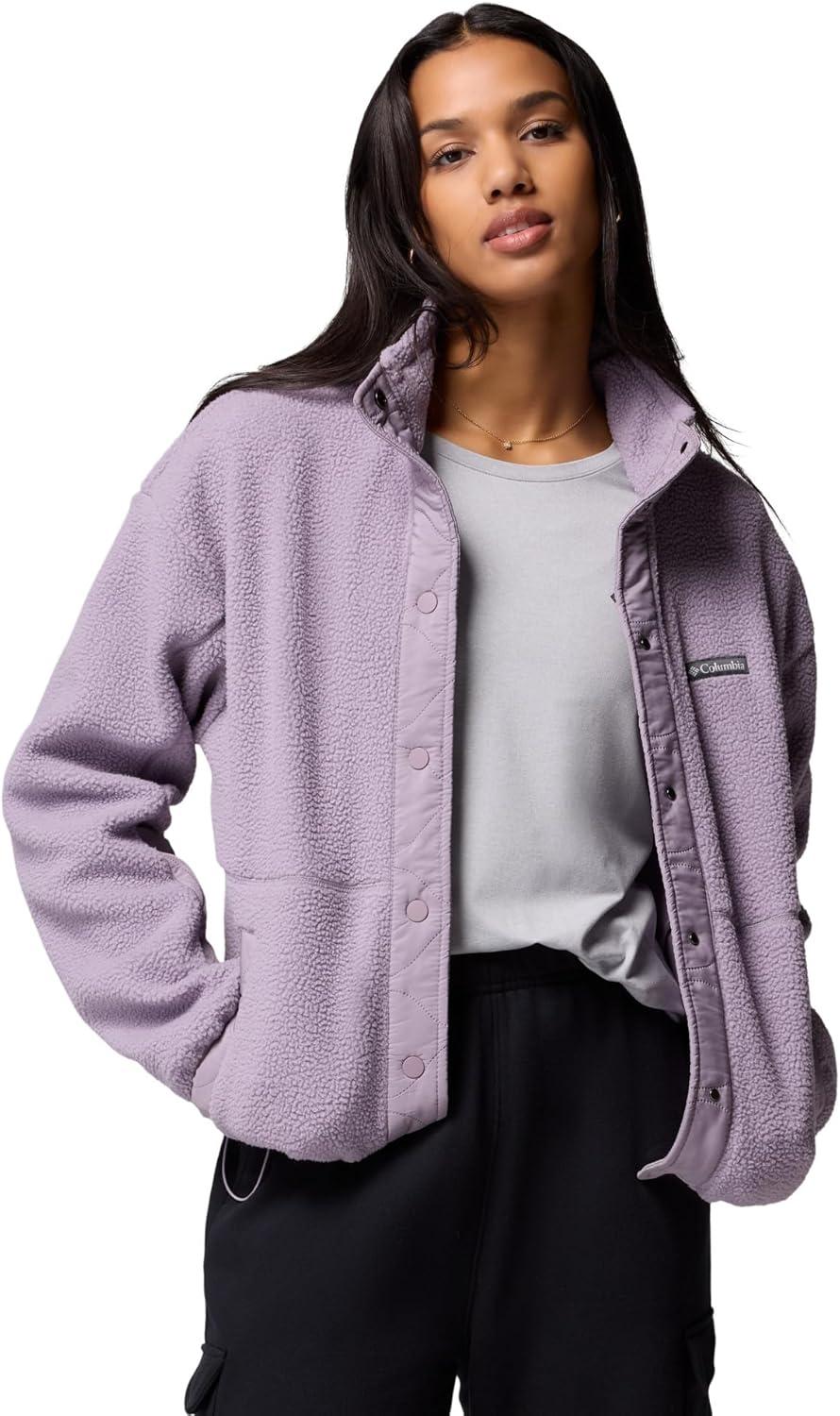 imageColumbia womens Cloud Point Snap FleeceShale Purple
