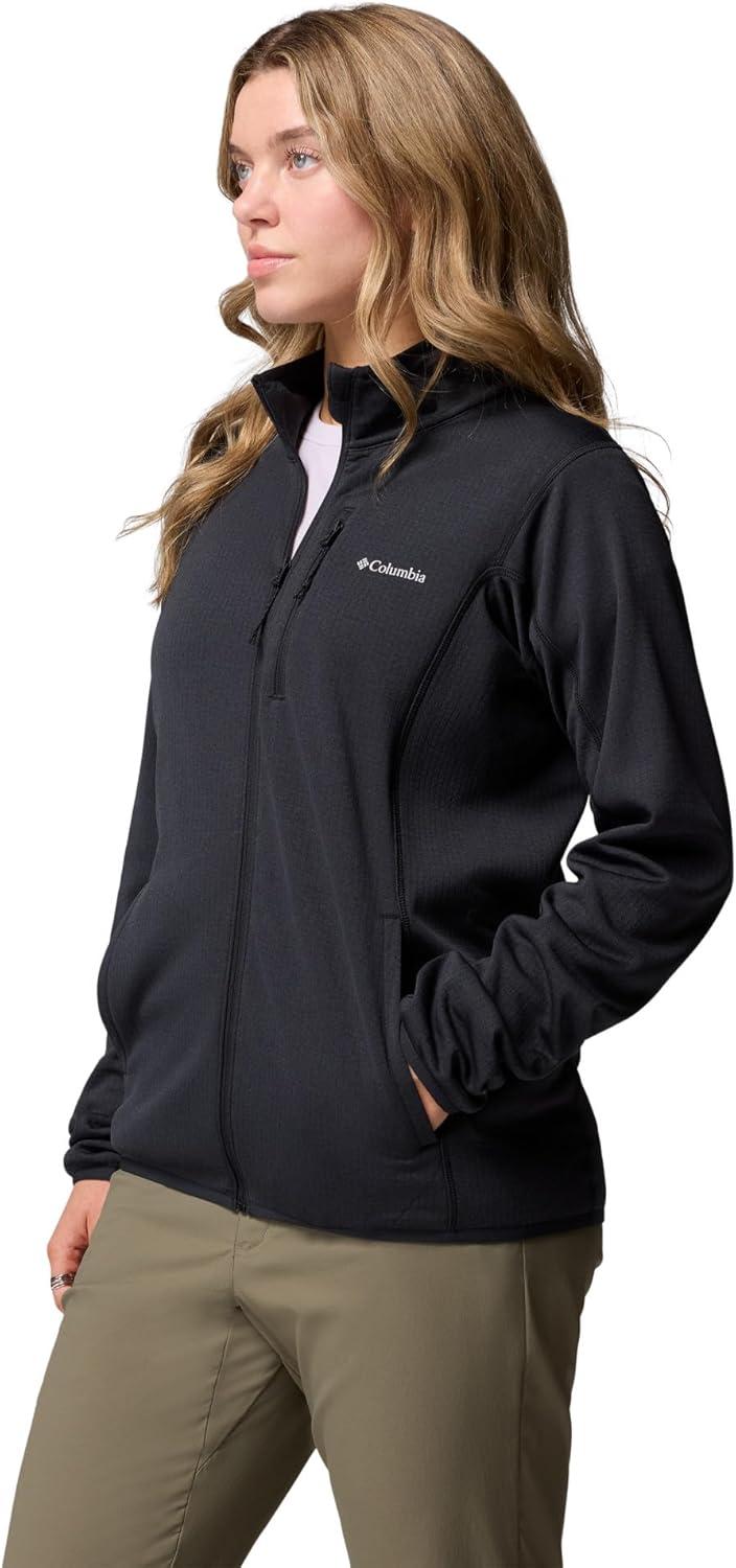 imageColumbia womens Essential Hike Grid Fleece Full ZipBlack