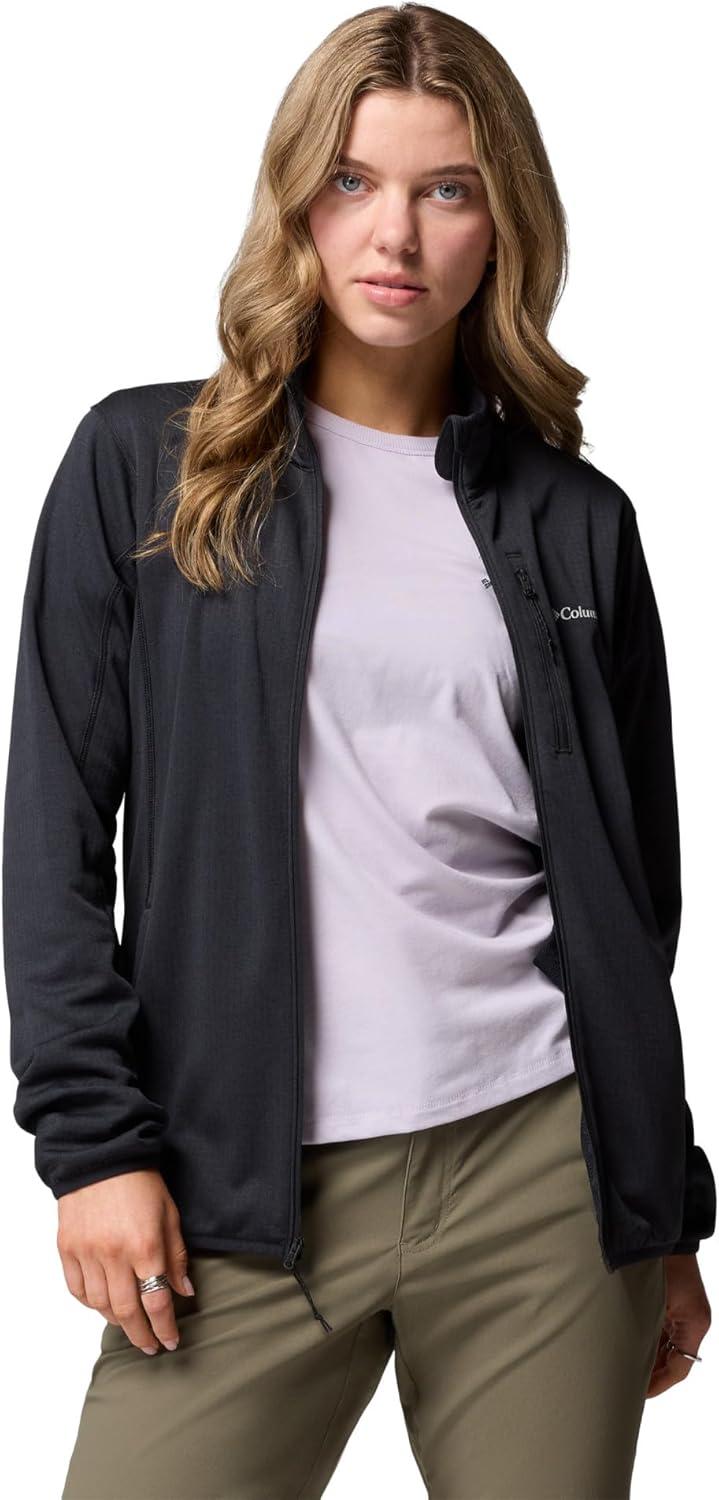 imageColumbia womens Essential Hike Grid Fleece Full ZipBlack