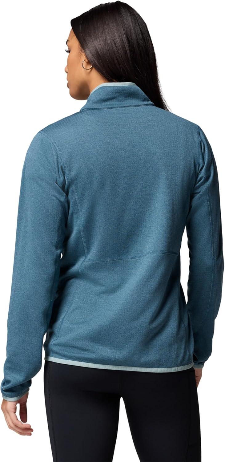 imageColumbia womens Essential Hike Grid Fleece Full ZipEverblueCrushed Blue