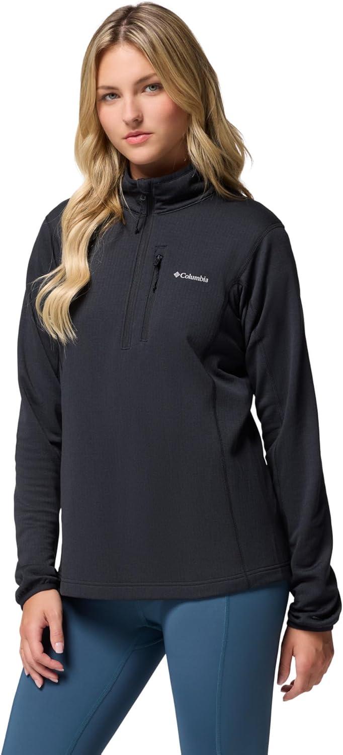 imageColumbia womens Essential Hike Grid Fleece Half ZipBlack