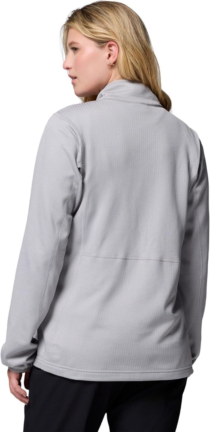 imageColumbia womens Essential Hike Grid Fleece Half ZipColumbia GreyColumbia Grey