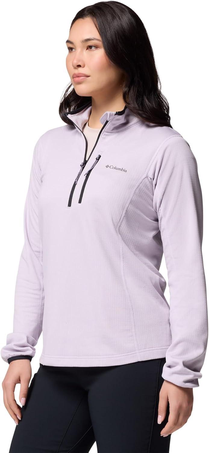 imageColumbia womens Essential Hike Grid Fleece Half ZipLavender PearlBlack