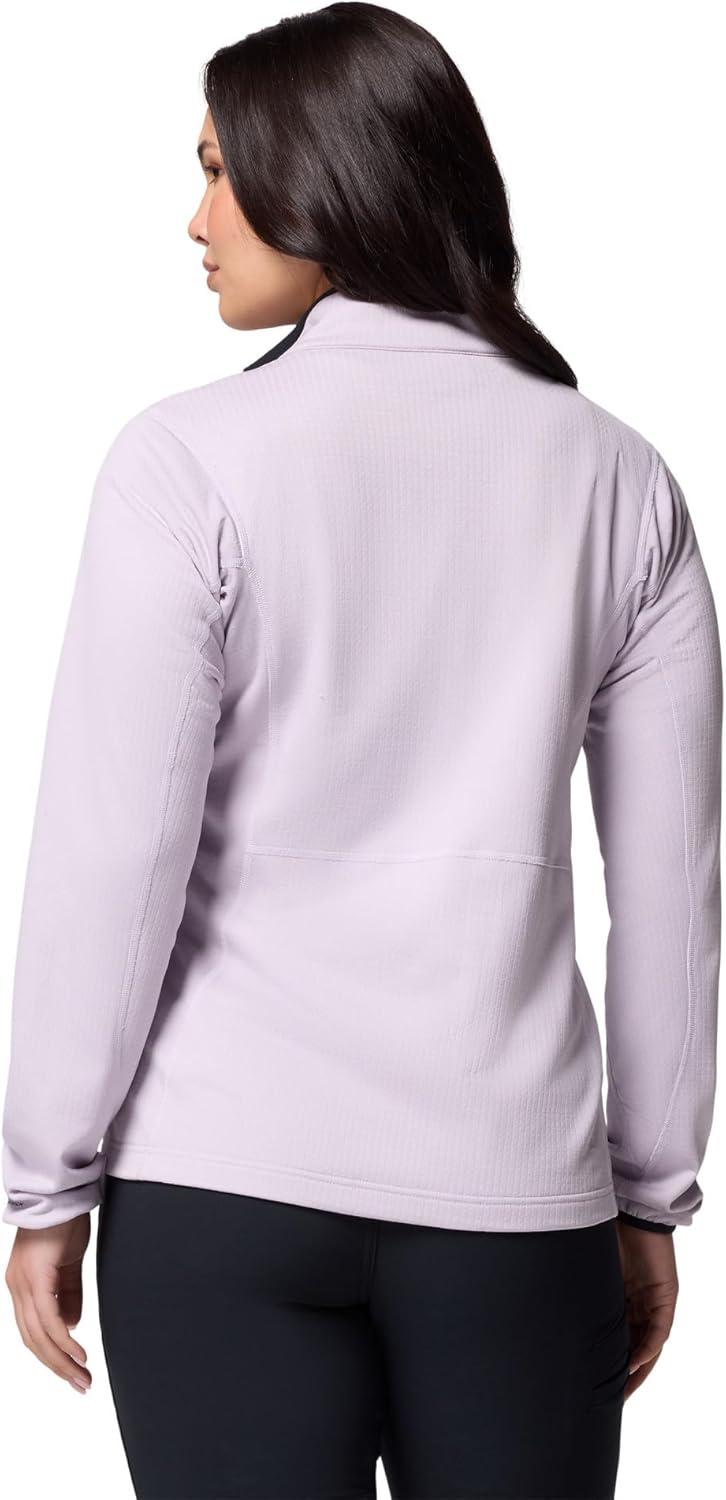 imageColumbia womens Essential Hike Grid Fleece Half ZipLavender PearlBlack
