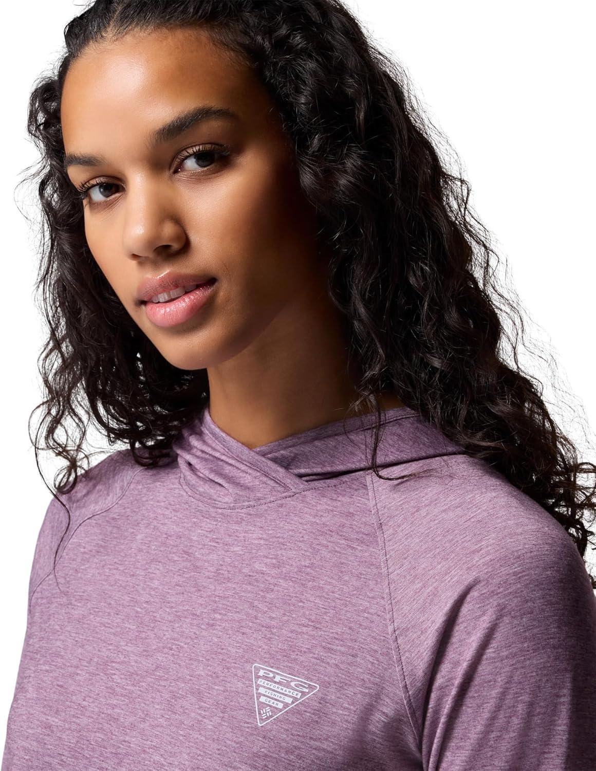 imageColumbia womens Pfg Uncharted HoodieDusty Purple Heather