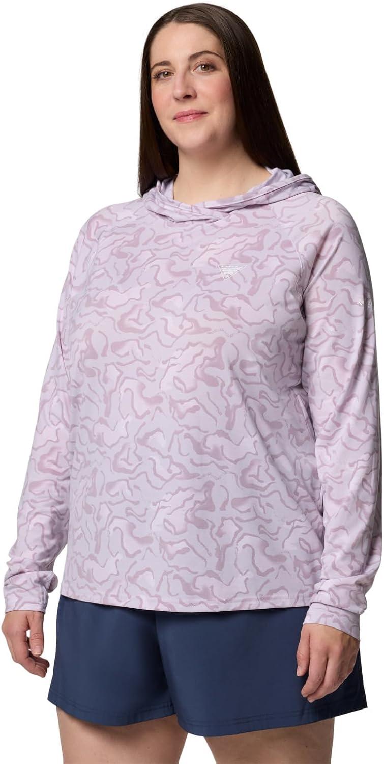 imageColumbia womens Pfg Uncharted HoodieLavender Pearl Swamplands
