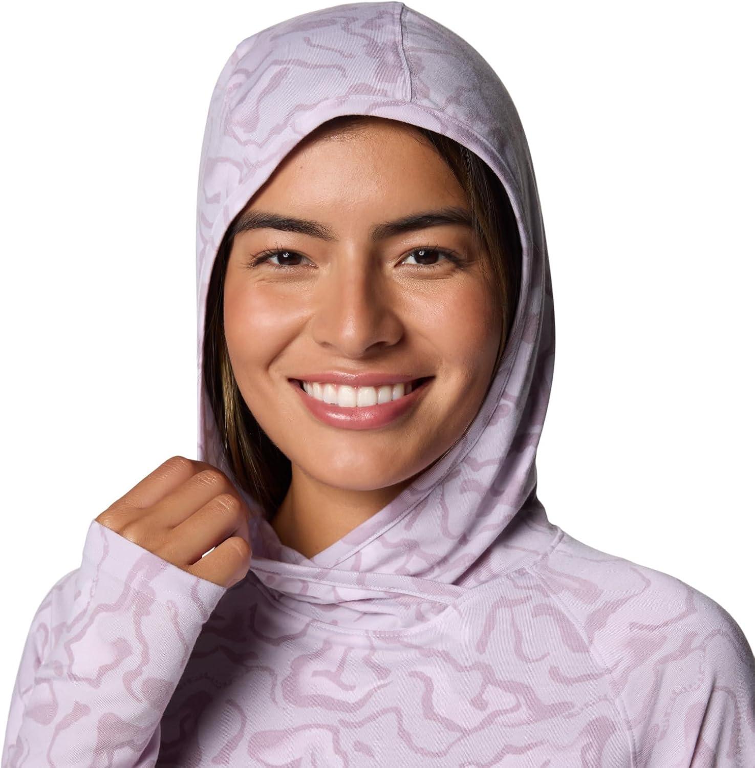 imageColumbia womens Pfg Uncharted HoodieLavender Pearl Swamplands
