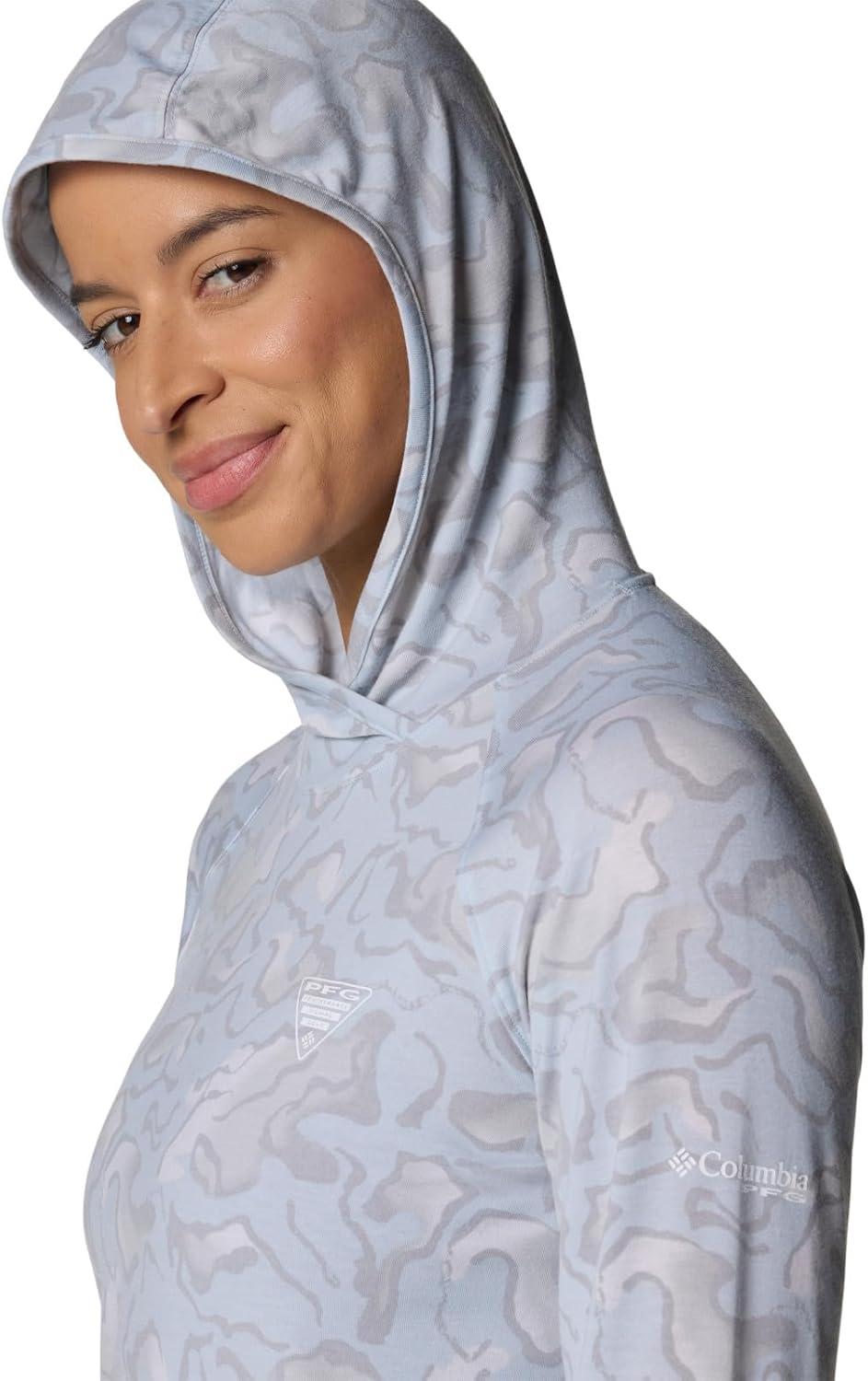 imageColumbia womens Pfg Uncharted HoodieNimbus Grey Swamplands