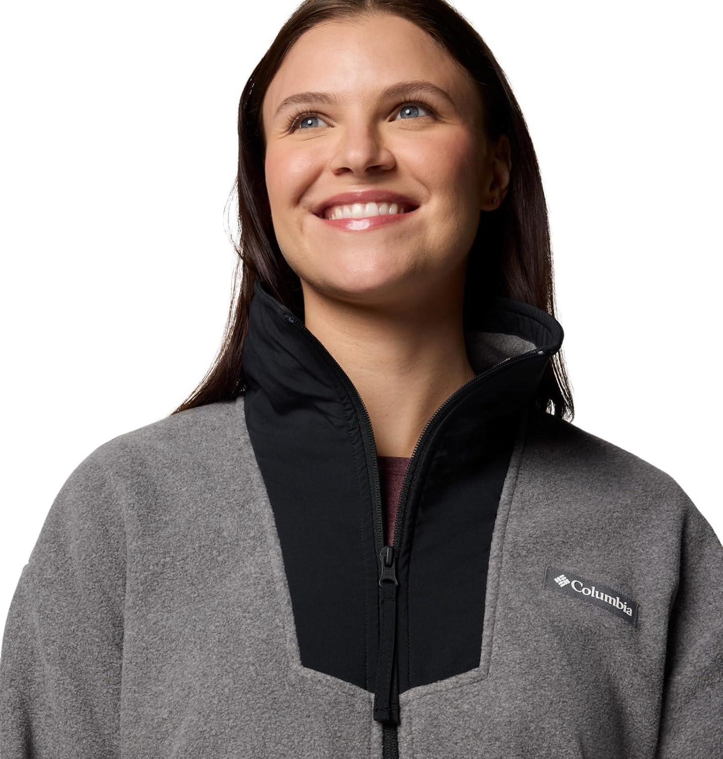 imageColumbia womens Sequoia Grove Full Zip FleeceCity Grey HeatherBlack