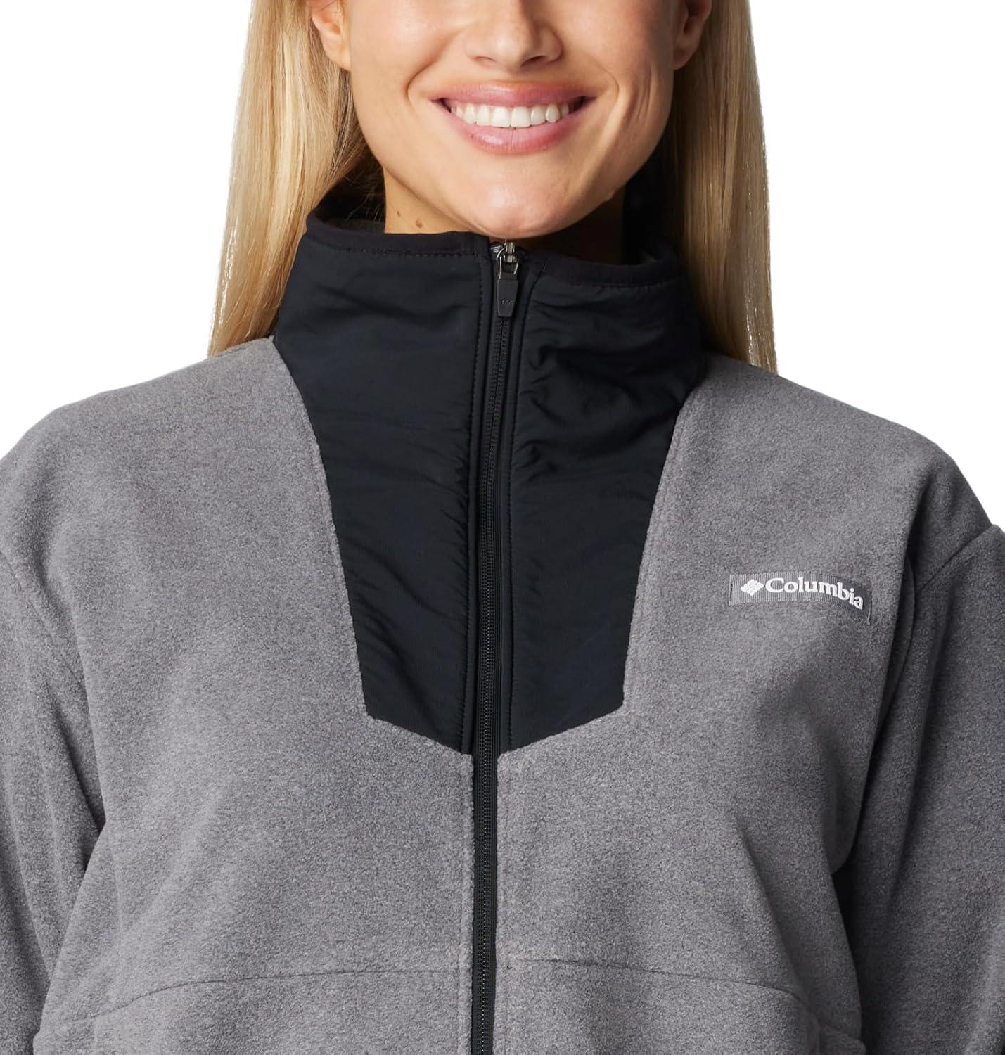imageColumbia womens Sequoia Grove Full Zip FleeceCity Grey HeatherBlack