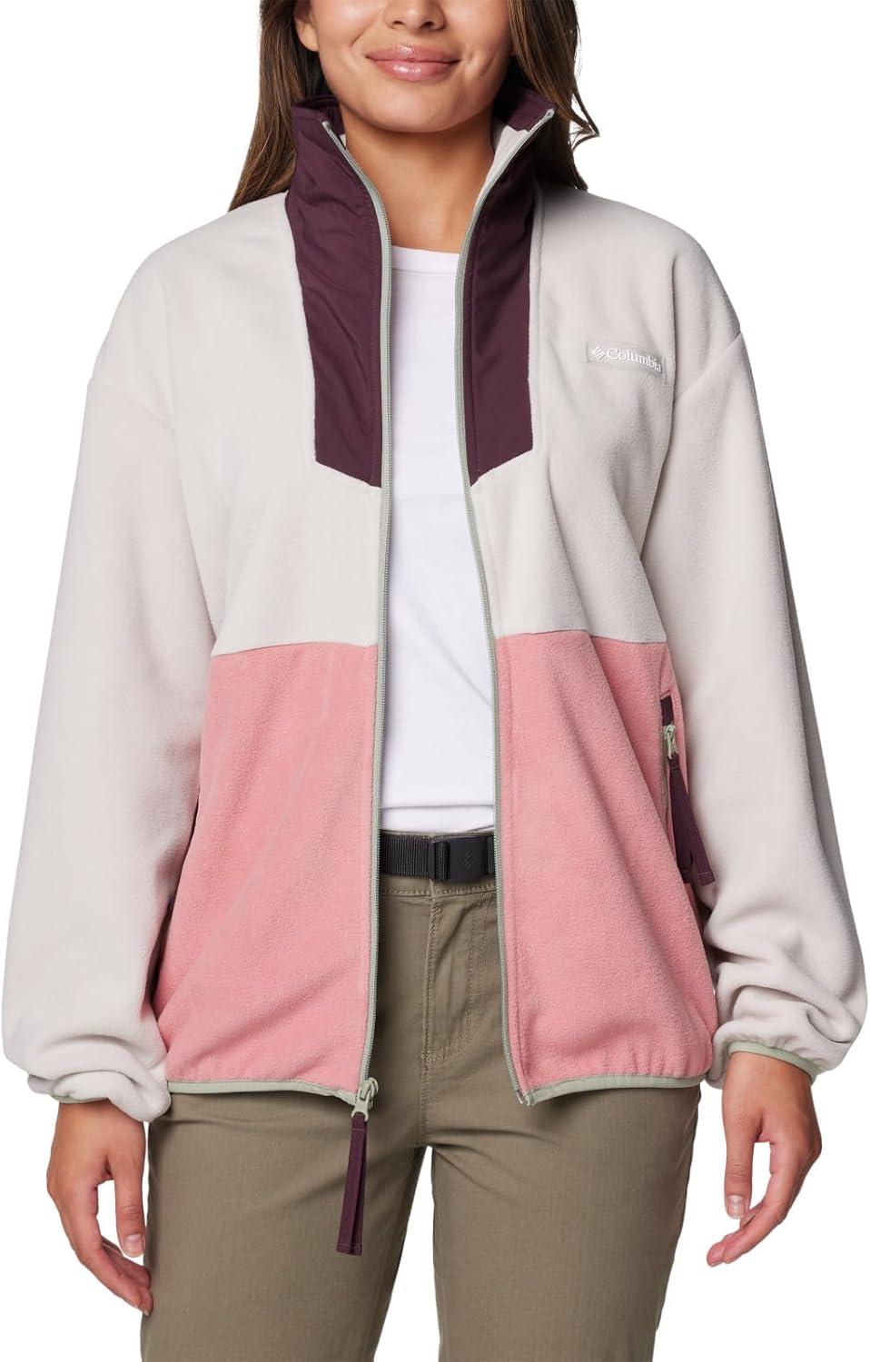 imageColumbia womens Sequoia Grove Full Zip FleeceDark StonePink Agave