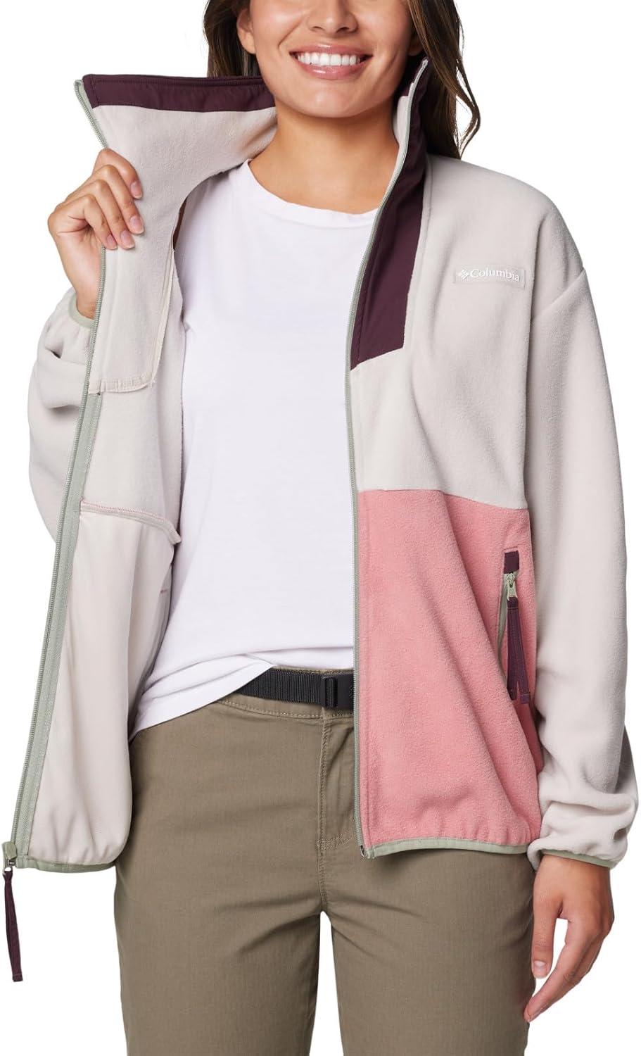 imageColumbia womens Sequoia Grove Full Zip FleeceDark StonePink Agave
