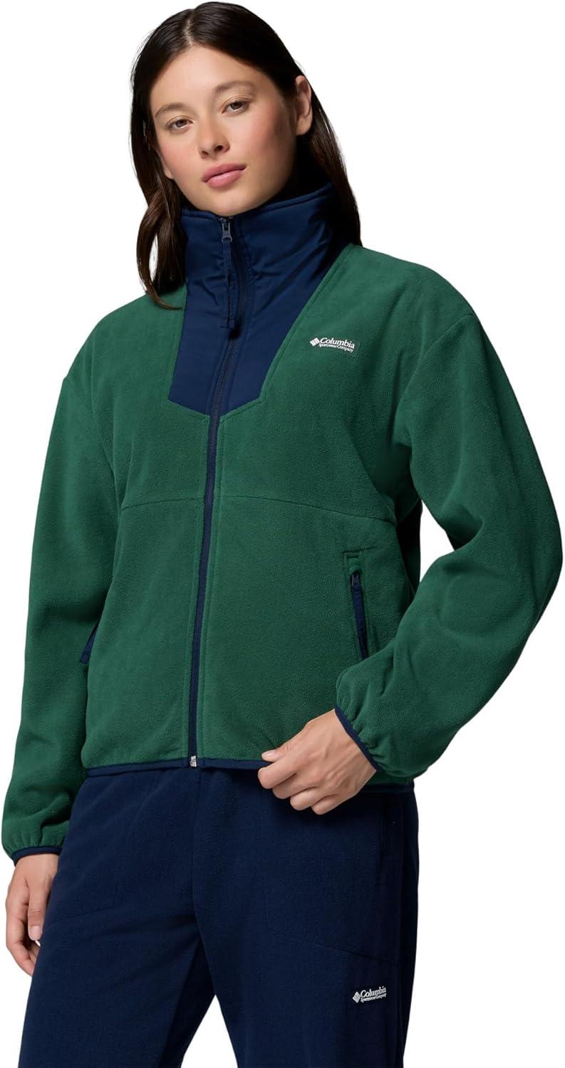 imageColumbia womens Sequoia Grove Full Zip FleeceRain ForestCollegiate Navy