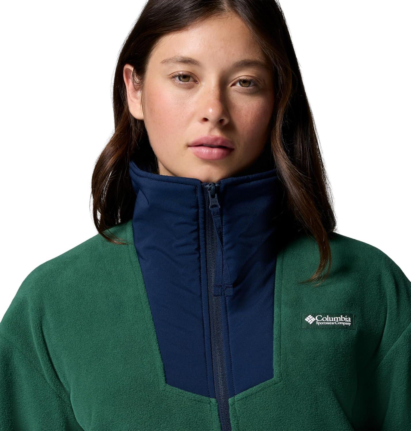 imageColumbia womens Sequoia Grove Full Zip FleeceRain ForestCollegiate Navy
