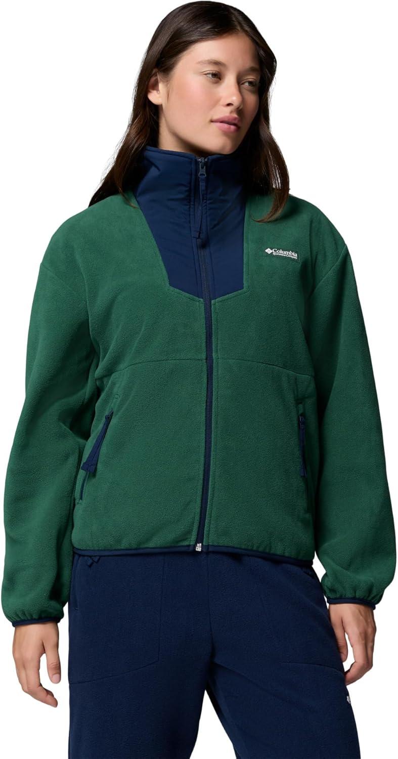 imageColumbia womens Sequoia Grove Full Zip FleeceRain ForestCollegiate Navy