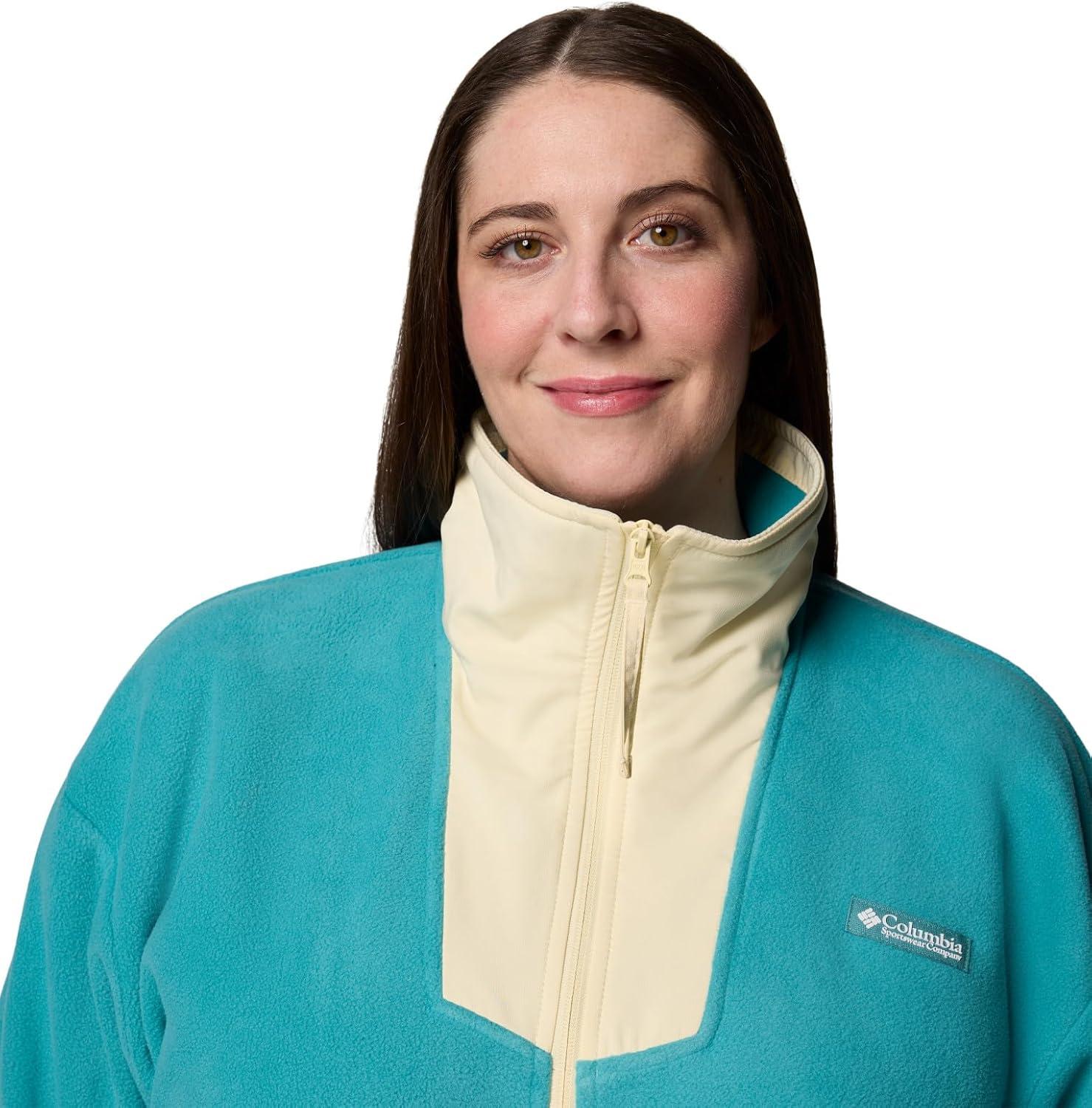 imageColumbia womens Sequoia Grove Full Zip FleeceTealLemon Wash