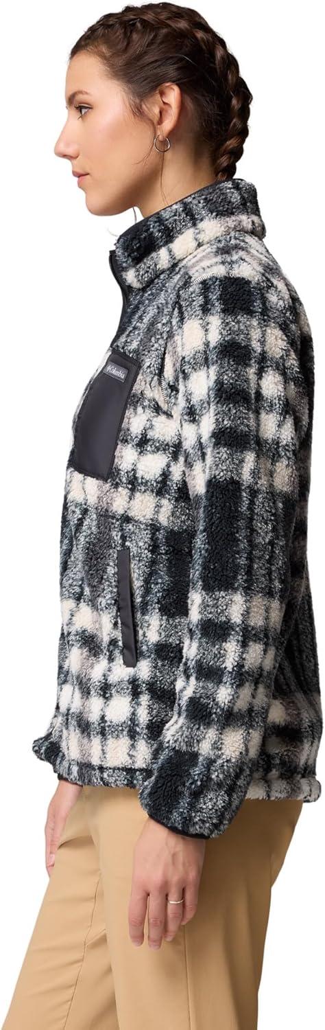 imageColumbia womens West Bend Print Full Zip IiBlack Herringplaid