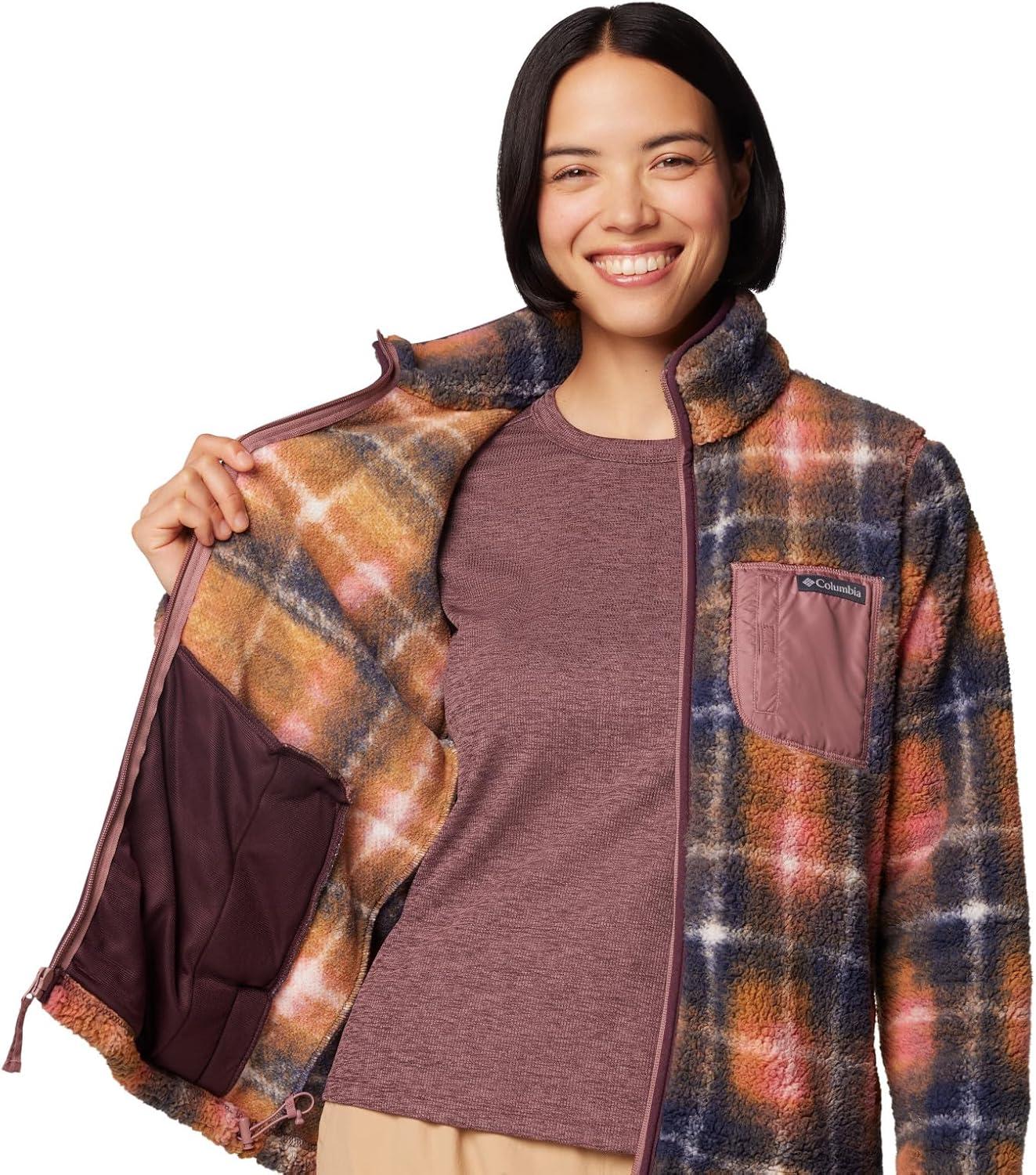 imageColumbia womens West Bend Print Full Zip IiFig Omblur