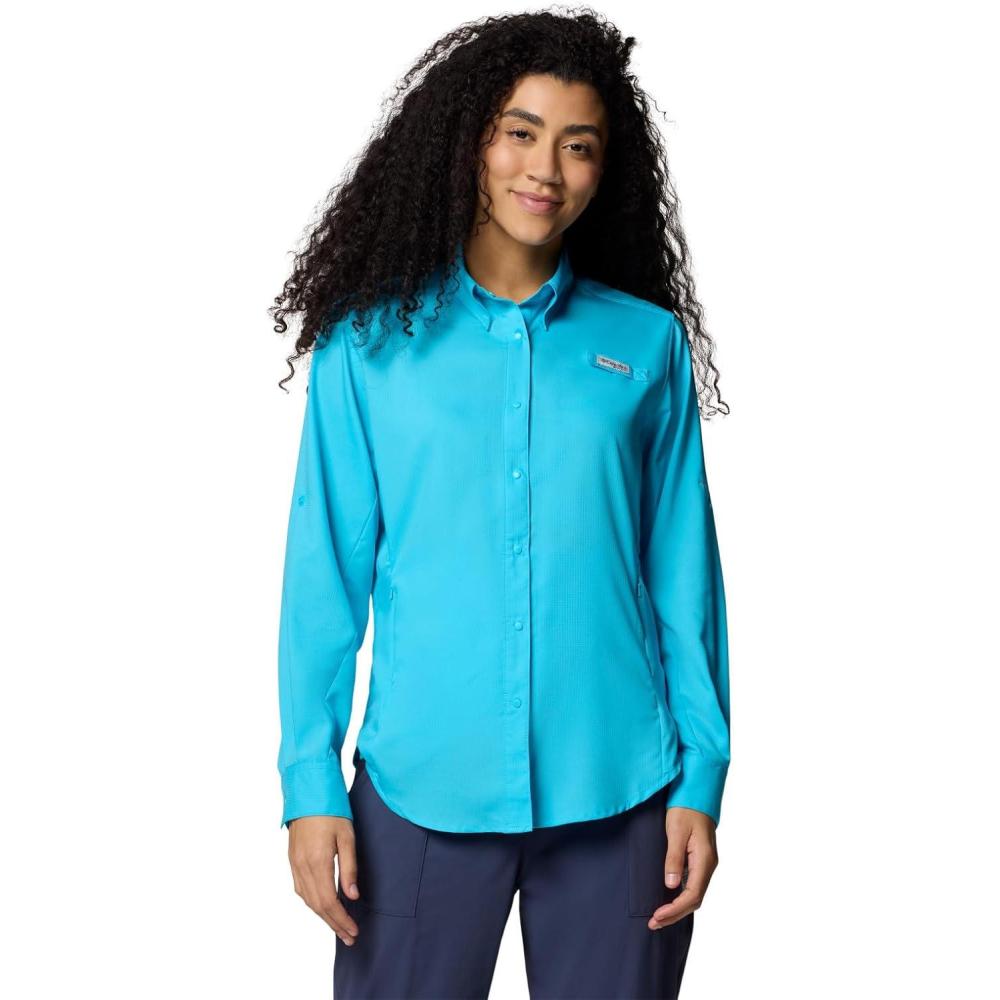 imageColumbia Sportswear Womens PlusSize Tamiami II Long Sleeve ShirtAtoll