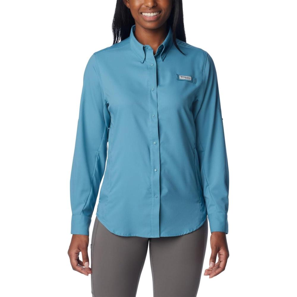 imageColumbia Sportswear Womens PlusSize Tamiami II Long Sleeve ShirtCanyon Blue