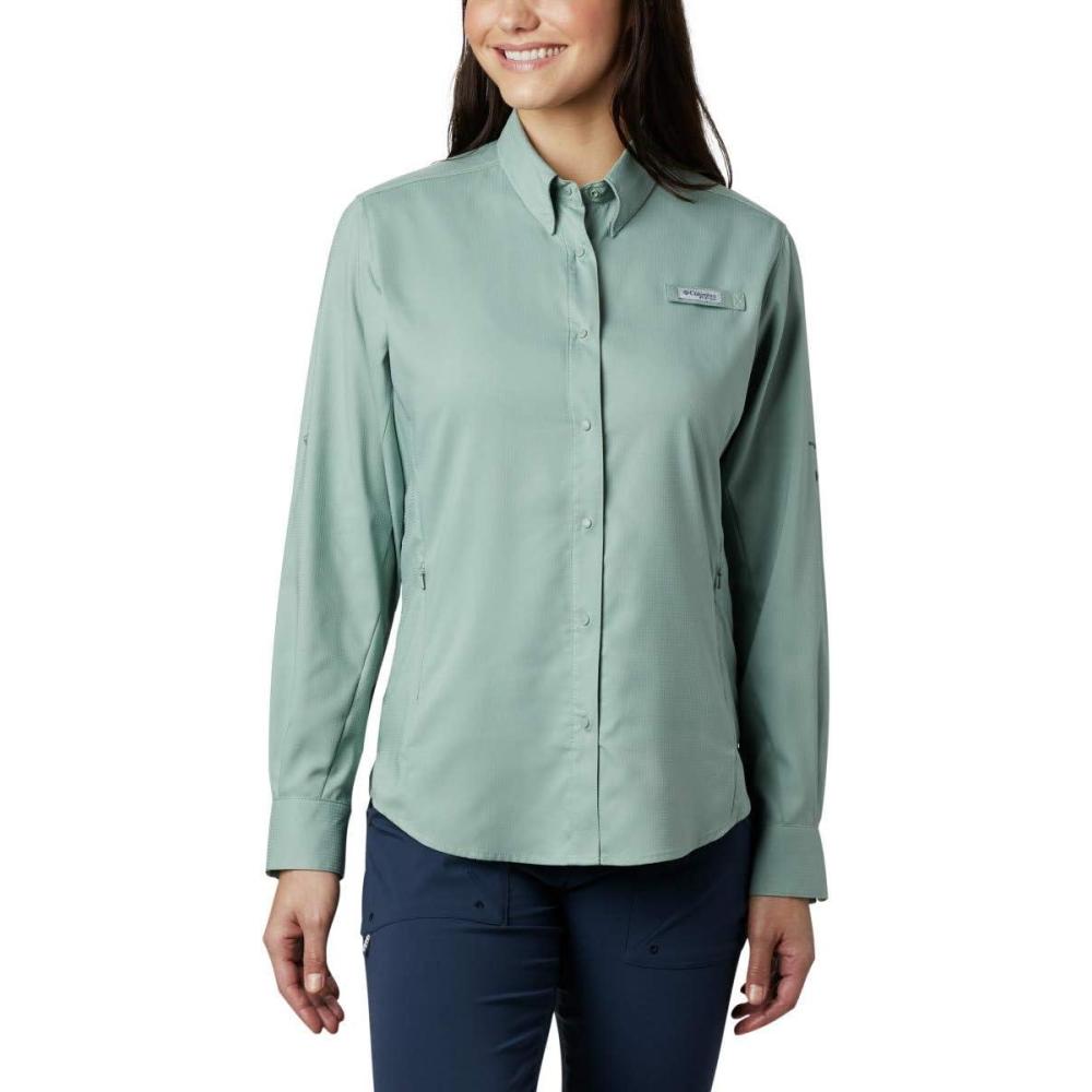 imageColumbia Sportswear Womens PlusSize Tamiami II Long Sleeve ShirtLight Lichen