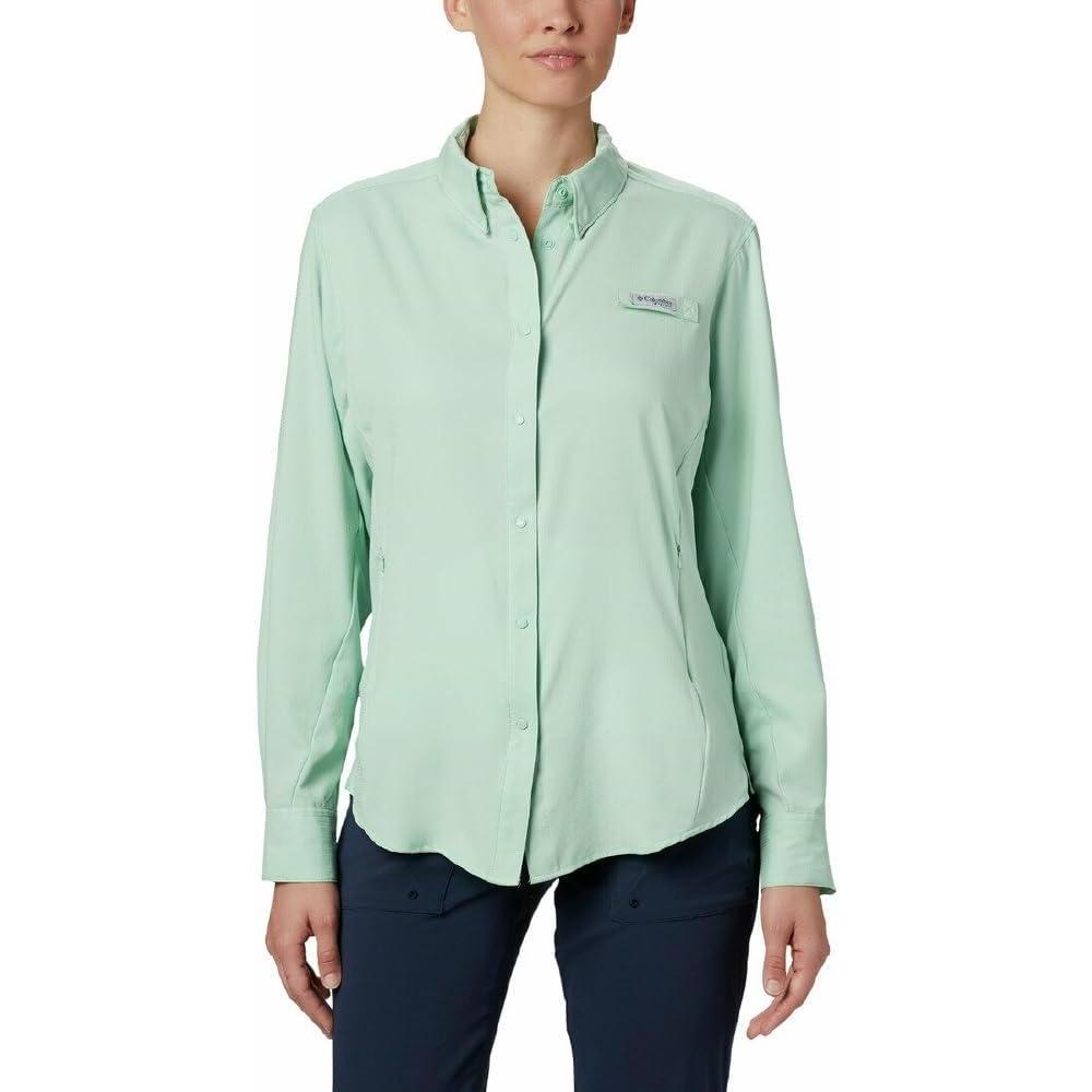 imageColumbia Sportswear Womens PlusSize Tamiami II Long Sleeve ShirtNew Mint