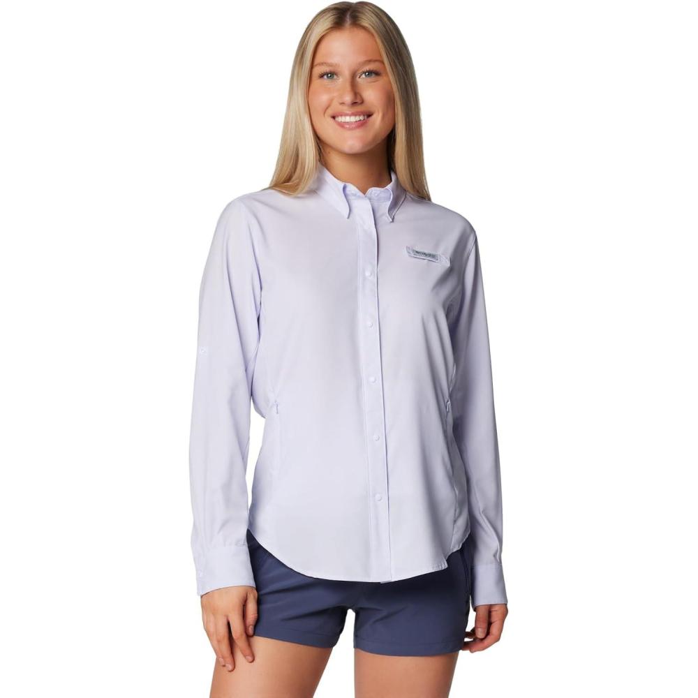 imageColumbia Sportswear Womens PlusSize Tamiami II Long Sleeve ShirtSnowdrift