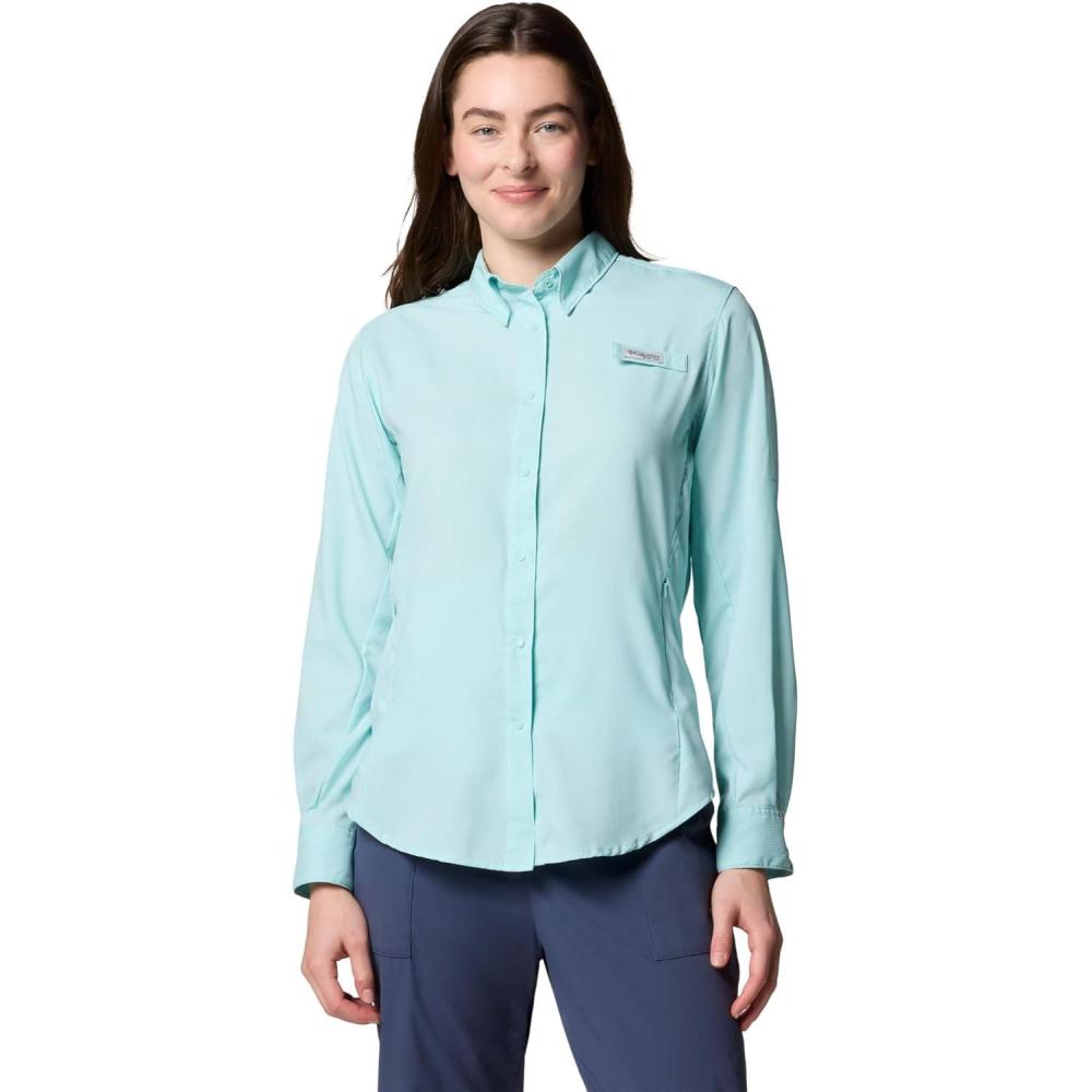 imageColumbia Sportswear Womens PlusSize Tamiami II Long Sleeve ShirtSpray