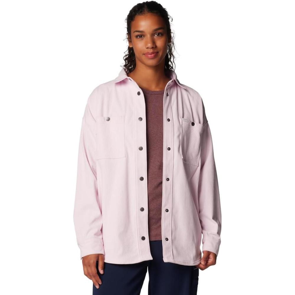 imageColumbia Womens Blue Point Creek Corduroy Shirt JacketPink Dawn