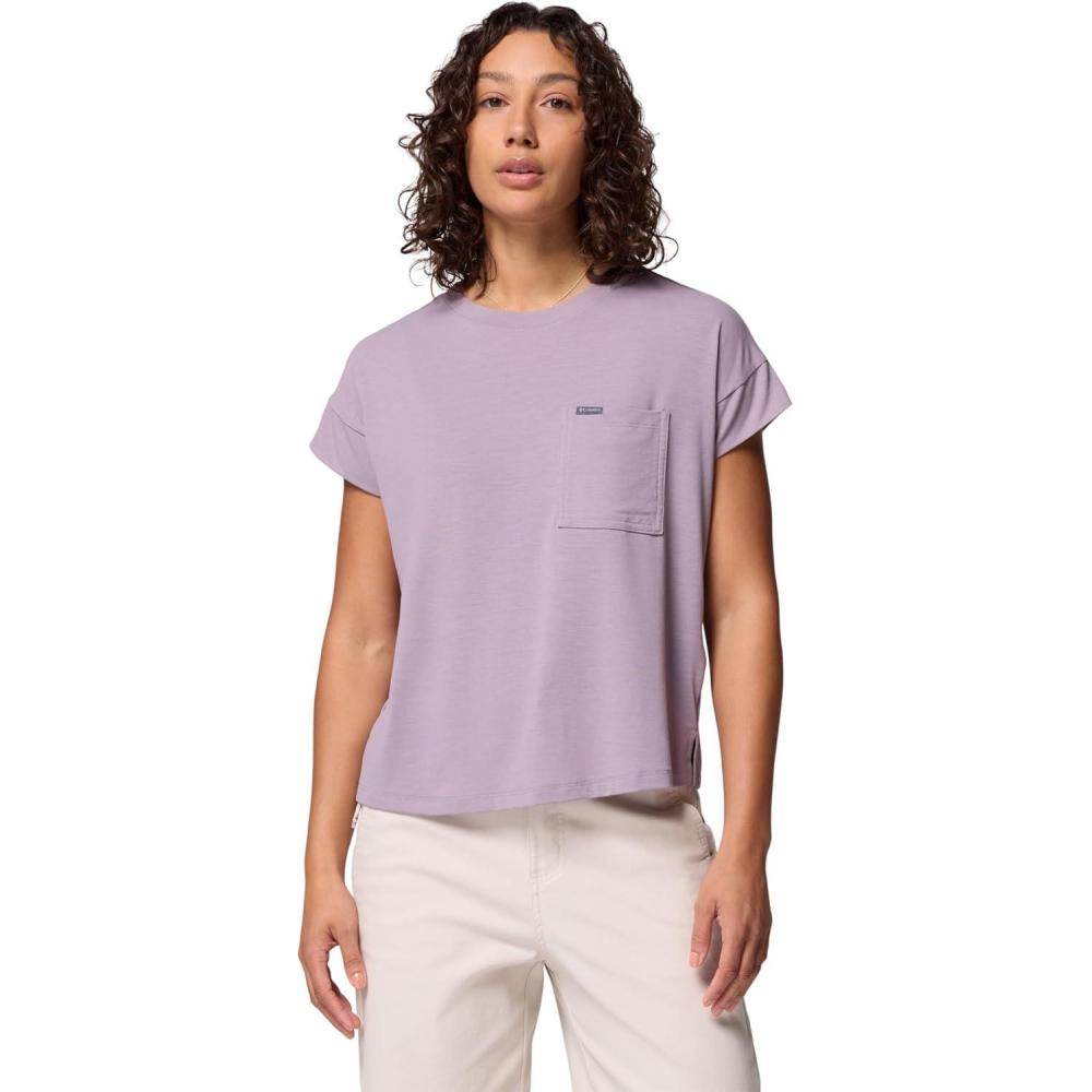 imageColumbia Womens Daniela Falls Short SleeveShale Purple