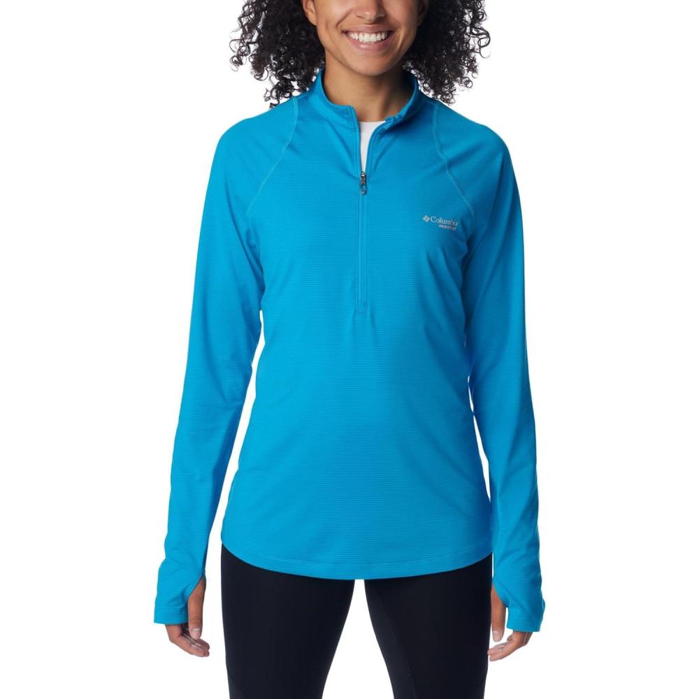 imageColumbia Womens Endless Trail Half Zip Mesh Long SleeveOcean Blue