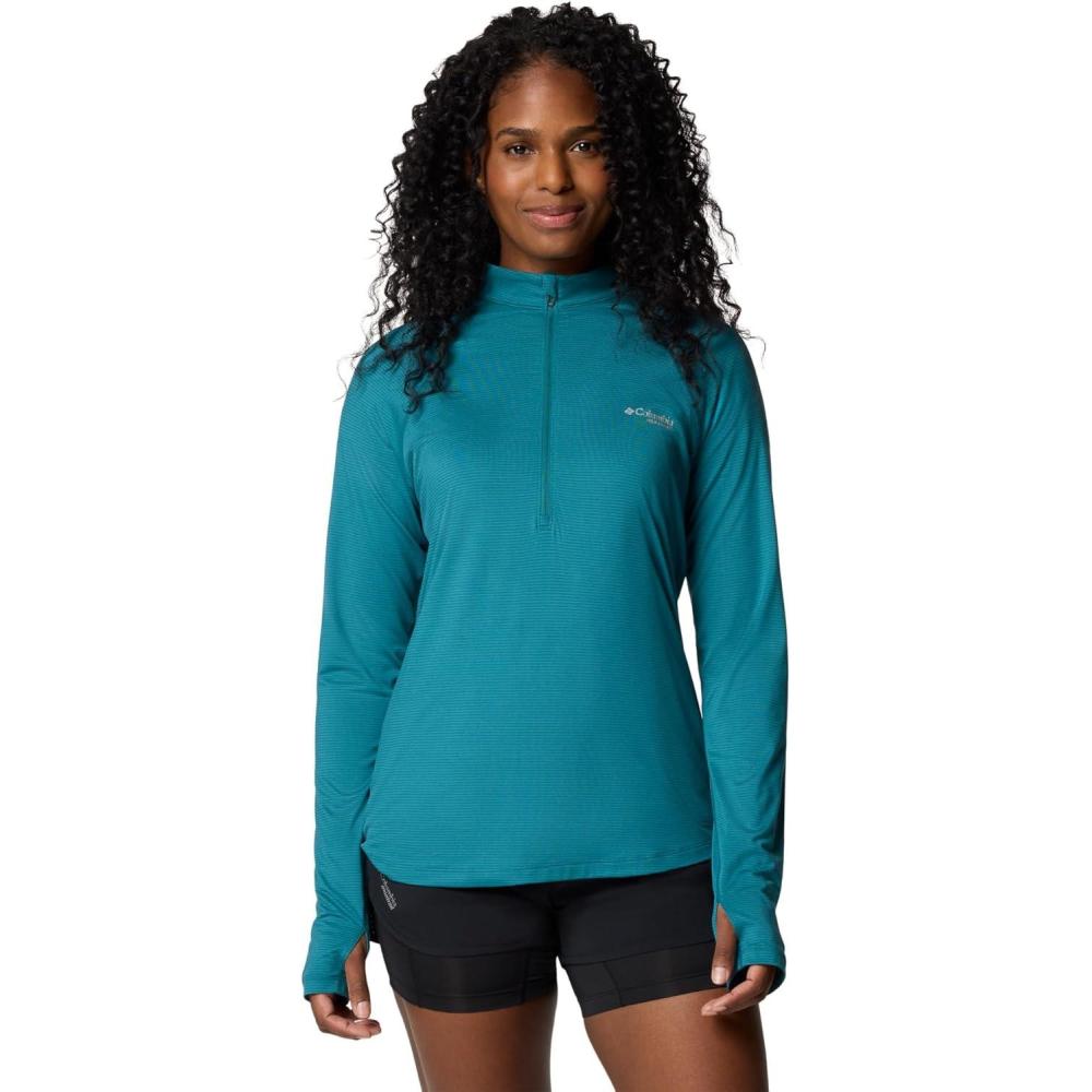 imageColumbia Womens Endless Trail Half Zip Mesh Long SleeveRiver Blue